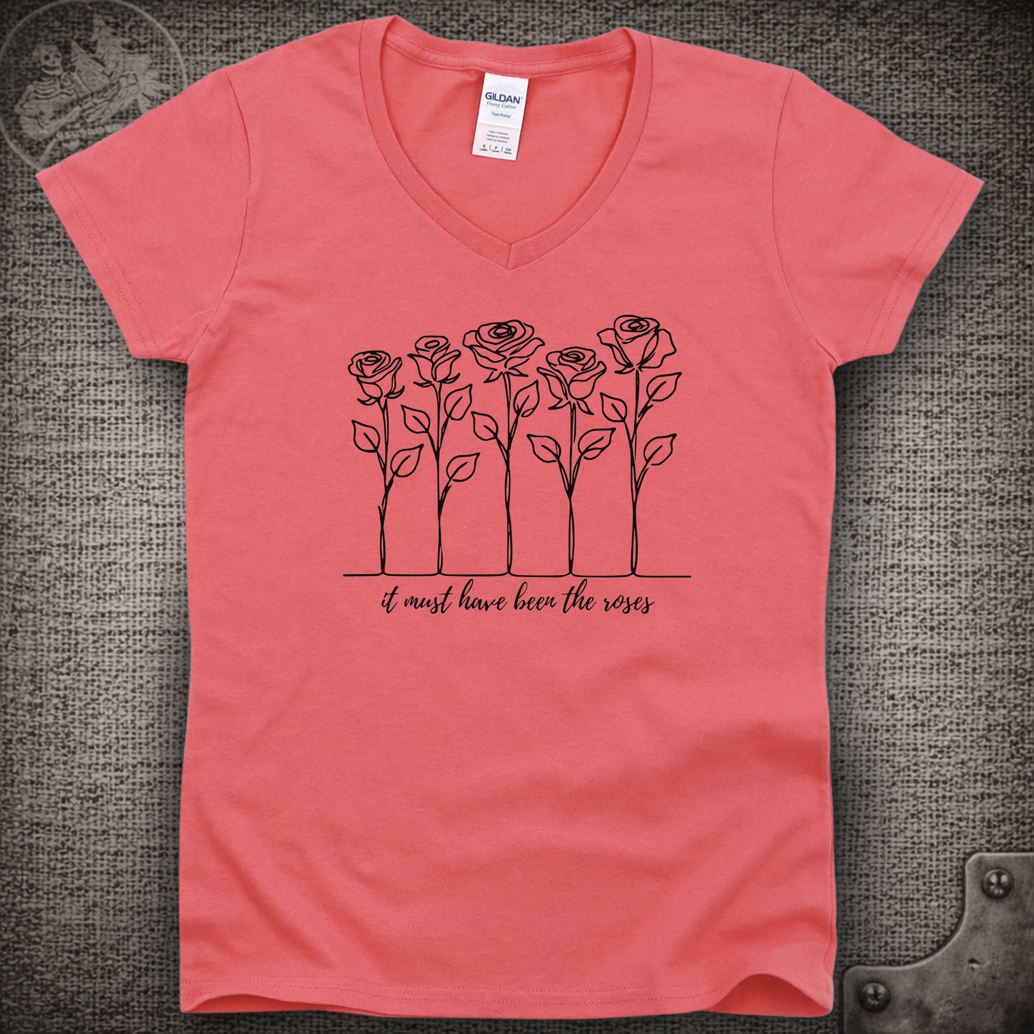 It Must Have Been the Roses | Grateful Dead Shakedown Lot Style Ladies V-Neck Tee
