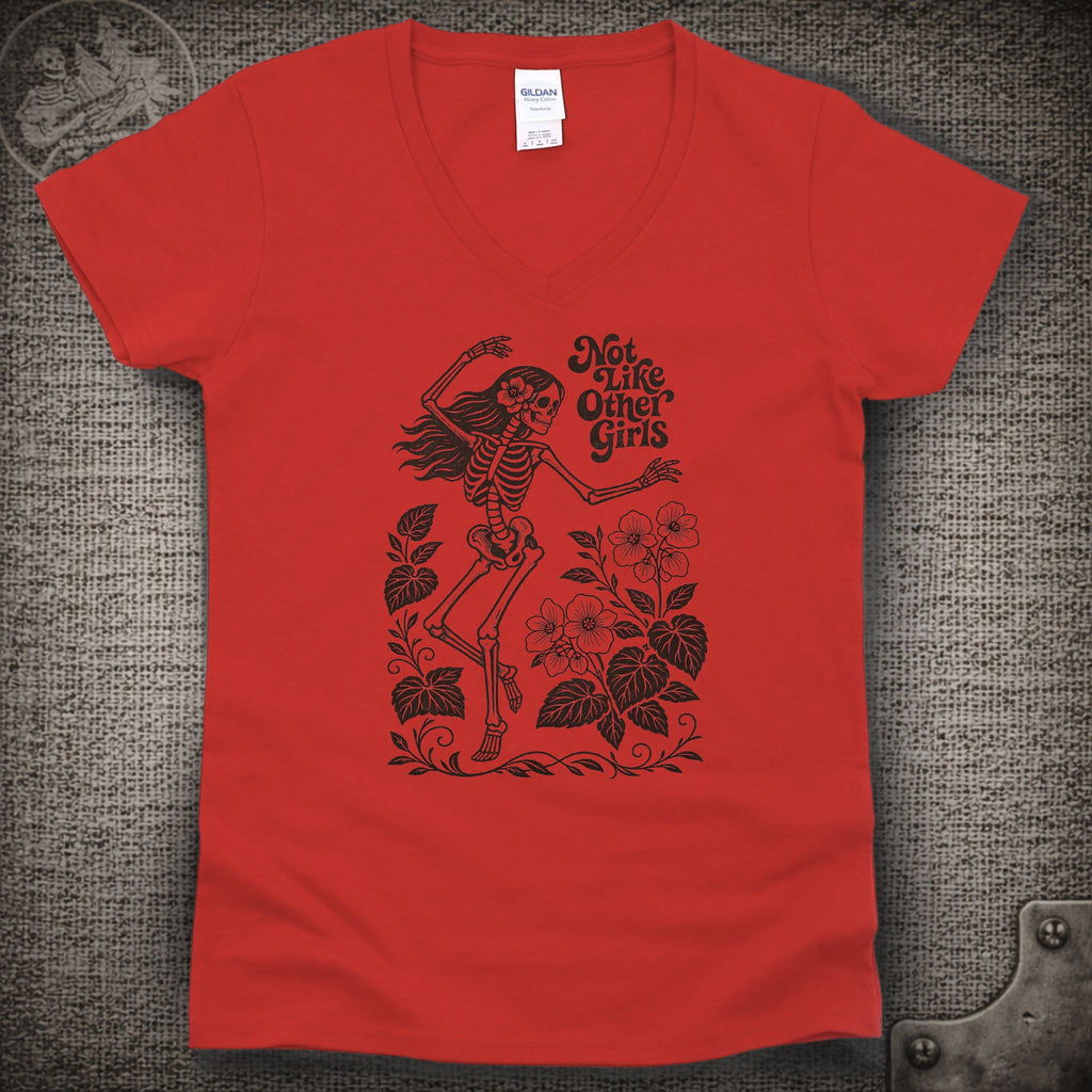 Scarlet Begonias | Not Like Other Girls | Grateful Dead Shakedown Lot Style Ladies V-Neck Tee