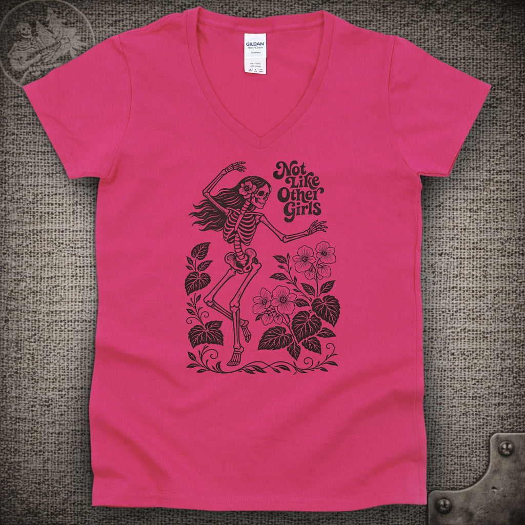 Scarlet Begonias | Not Like Other Girls | Grateful Dead Shakedown Lot Style Ladies V-Neck Tee