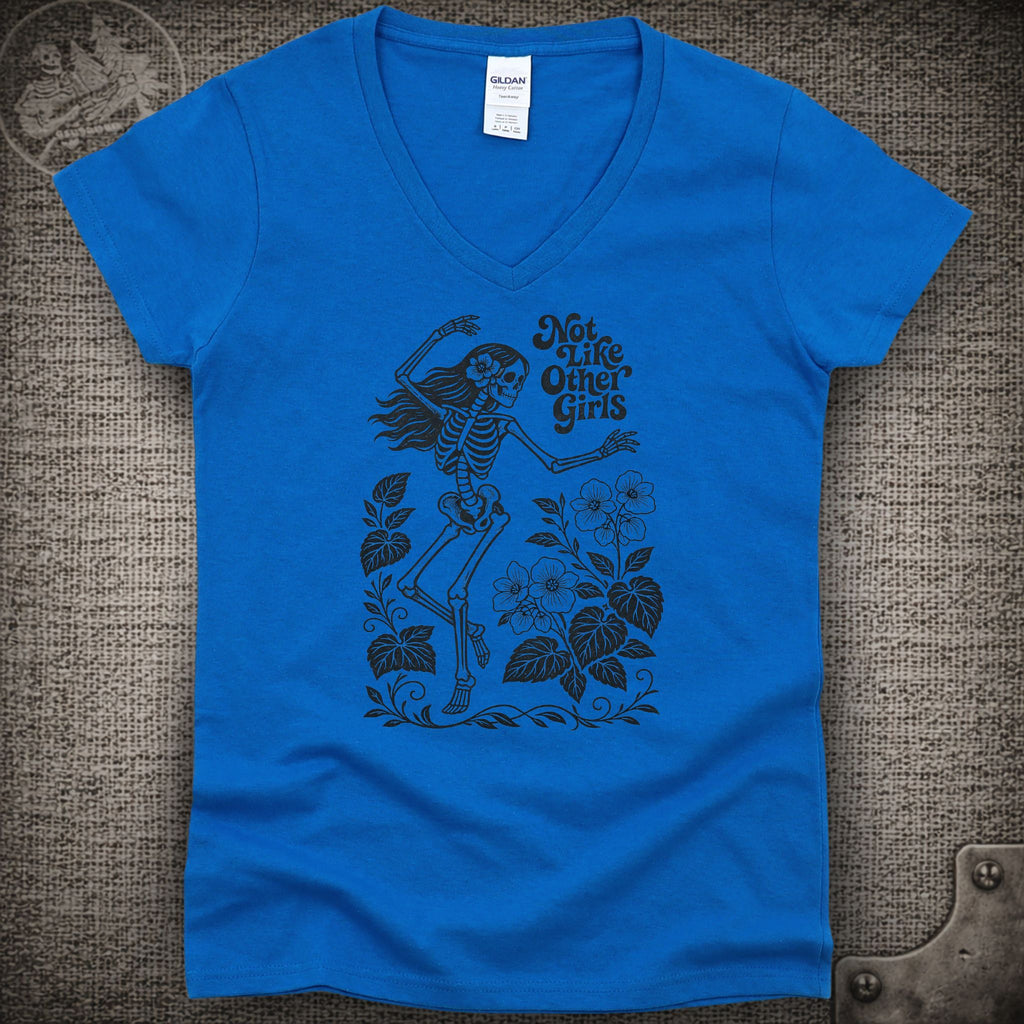Scarlet Begonias | Not Like Other Girls | Grateful Dead Shakedown Lot Style Ladies V-Neck Tee