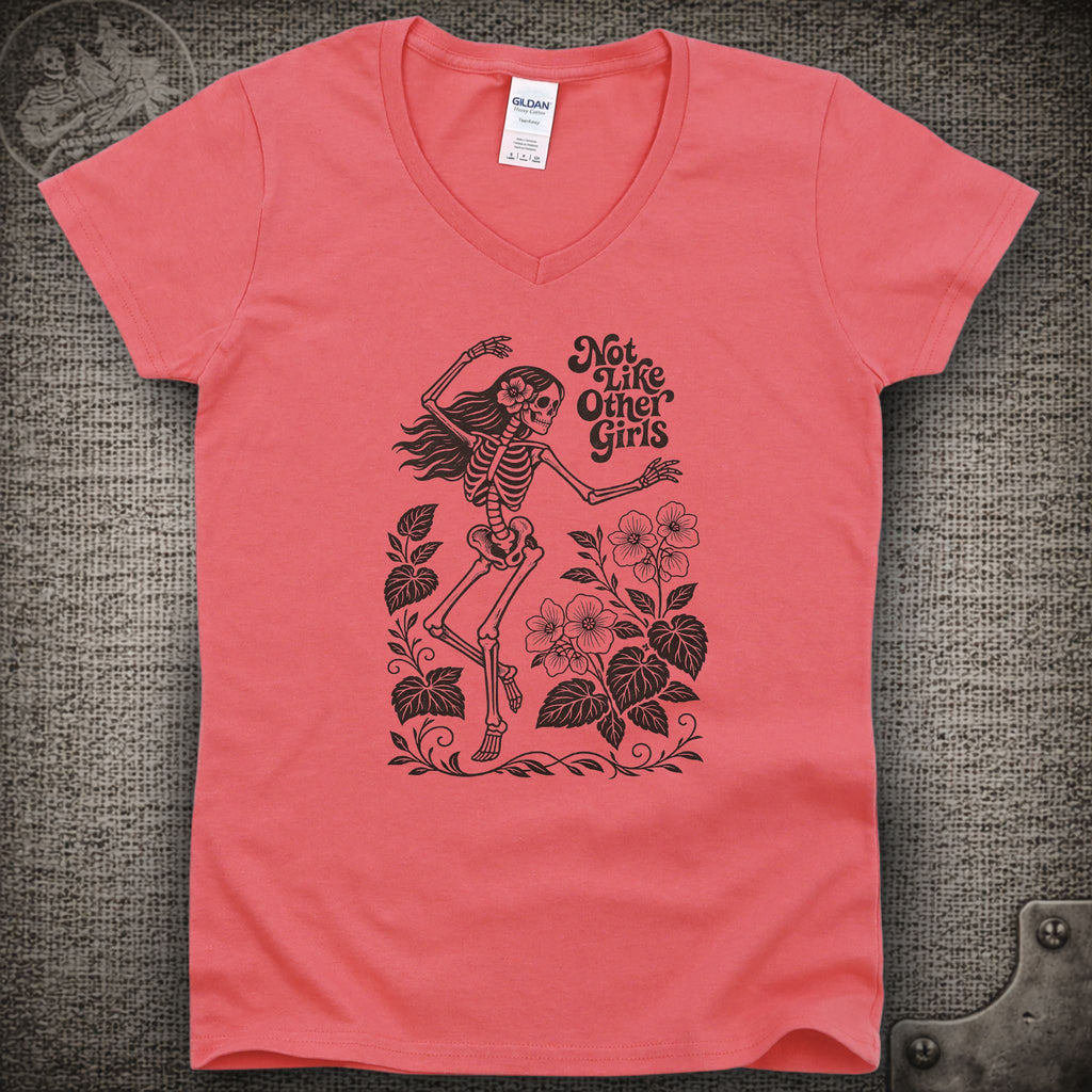 Scarlet Begonias | Not Like Other Girls | Grateful Dead Shakedown Lot Style Ladies V-Neck Tee