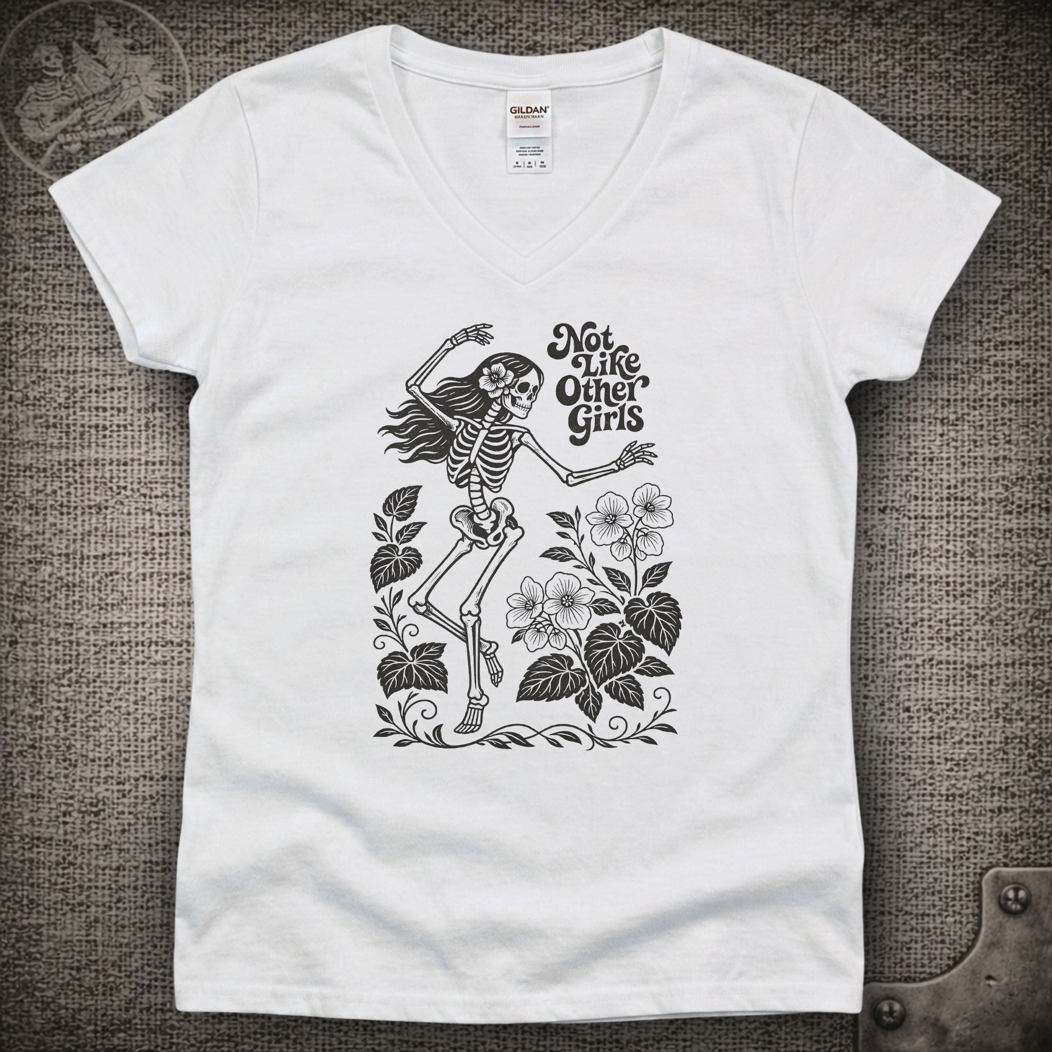 Scarlet Begonias | Not Like Other Girls | Grateful Dead Shakedown Lot Style Ladies V-Neck Tee