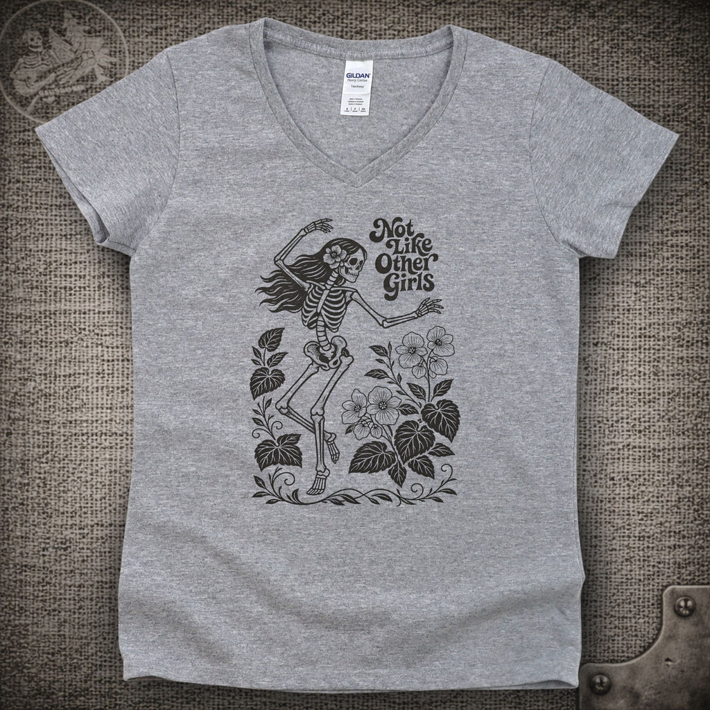 Scarlet Begonias | Not Like Other Girls | Grateful Dead Shakedown Lot Style Ladies V-Neck Tee