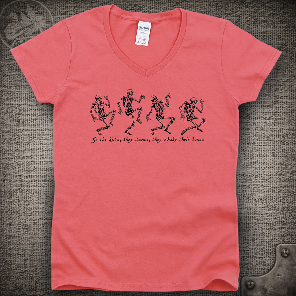 Throwing Stones | Grateful Dead Shakedown Lot Style Ladies V-Neck Tee