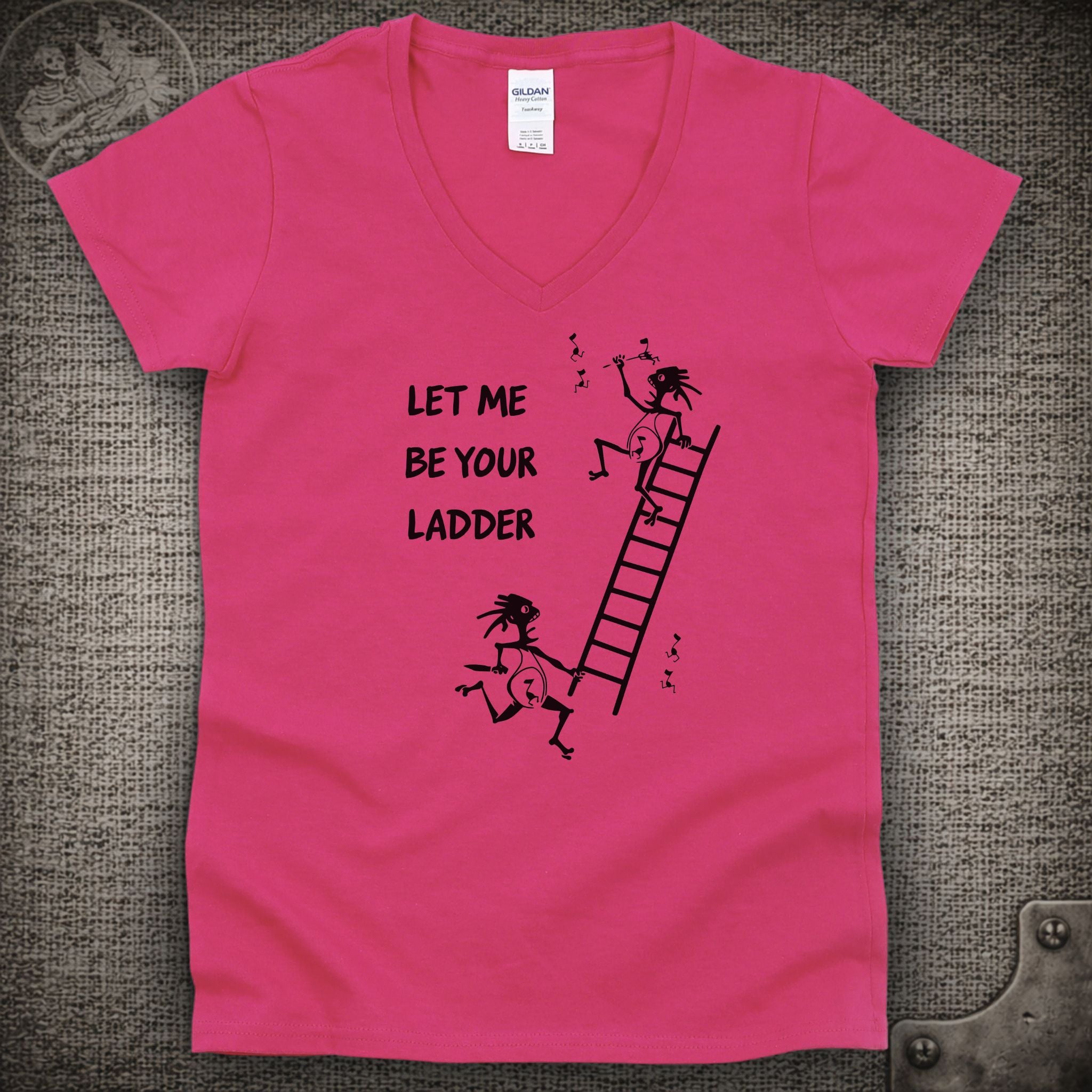 Climb to Safety | Let Me Be Your Ladder | Widespread Panic Shakedown Lot Style Ladies V-Neck Tee
