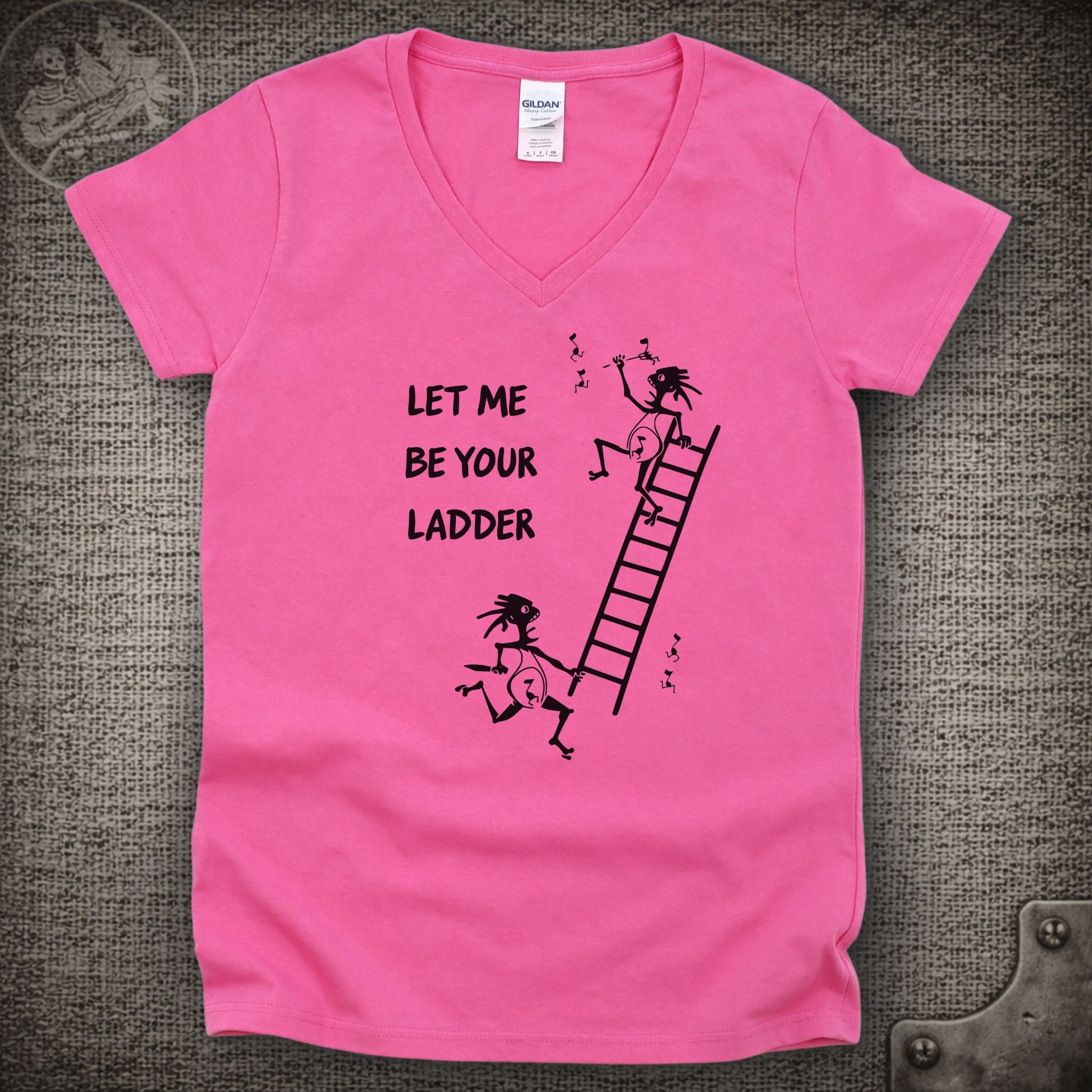 Climb to Safety | Let Me Be Your Ladder | Widespread Panic Shakedown Lot Style Ladies V-Neck Tee