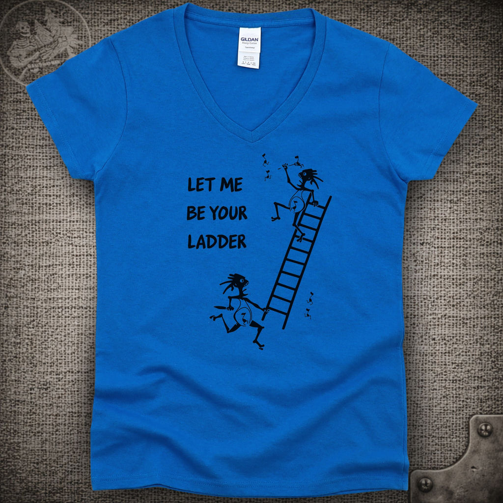 Climb to Safety | Let Me Be Your Ladder | Widespread Panic Shakedown Lot Style Ladies V-Neck Tee