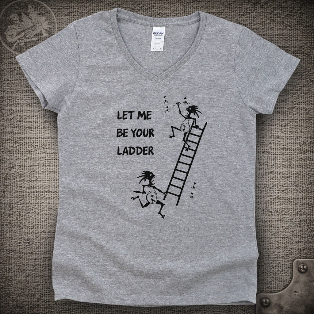 Climb to Safety | Let Me Be Your Ladder | Widespread Panic Shakedown Lot Style Ladies V-Neck Tee