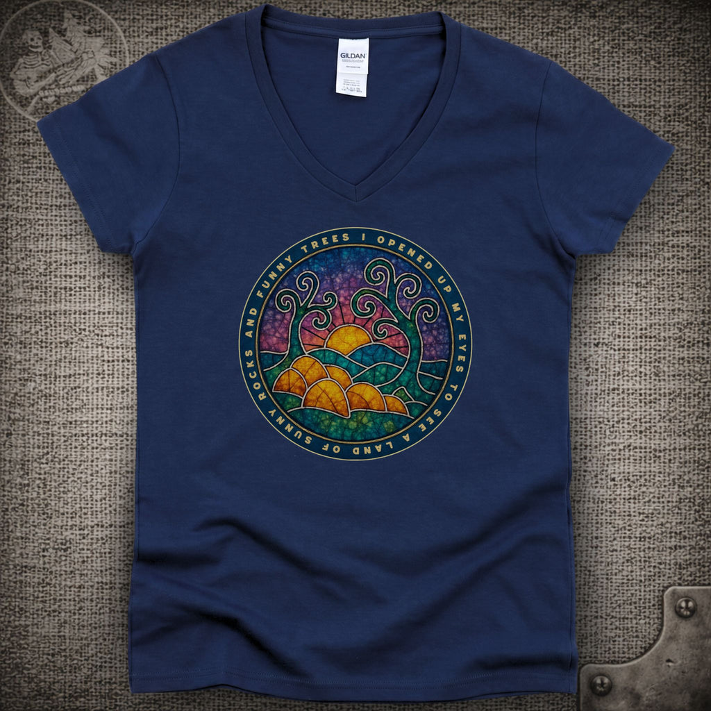 Porch Song | Widespread Panic Shakedown Lot Style Ladies V-Neck Tee