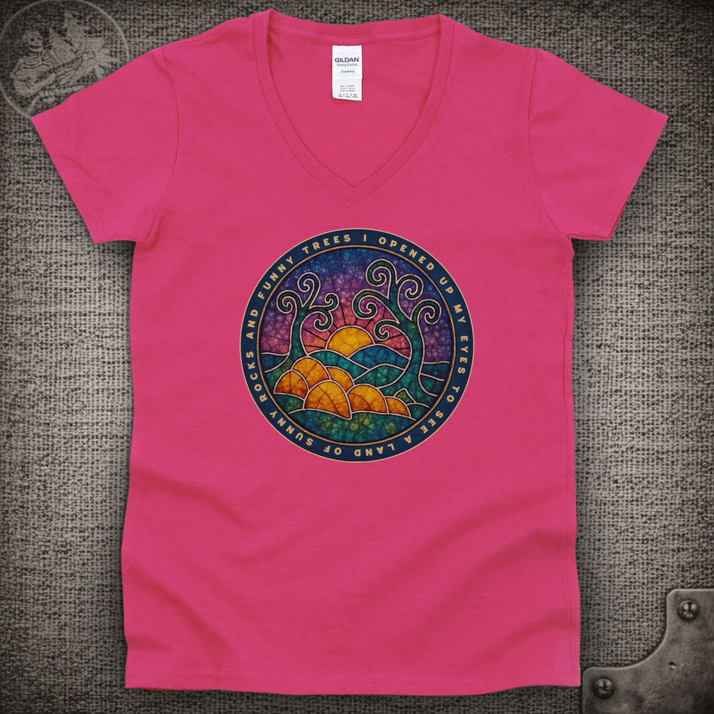 Porch Song | Widespread Panic Shakedown Lot Style Ladies V-Neck Tee