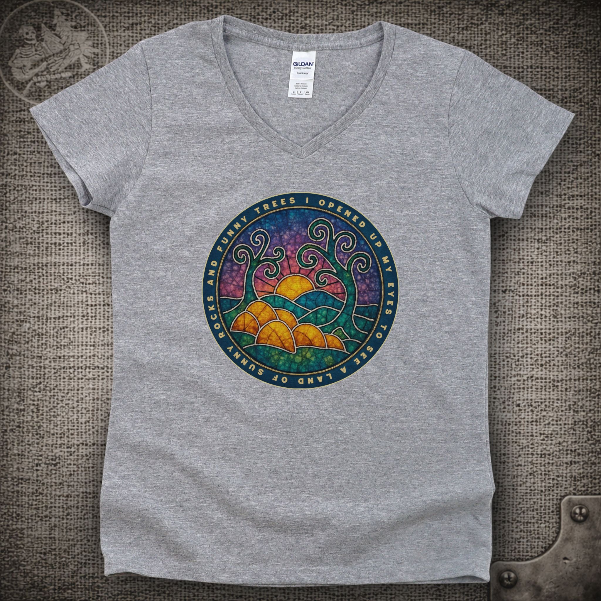 Porch Song | Widespread Panic Shakedown Lot Style Ladies V-Neck Tee