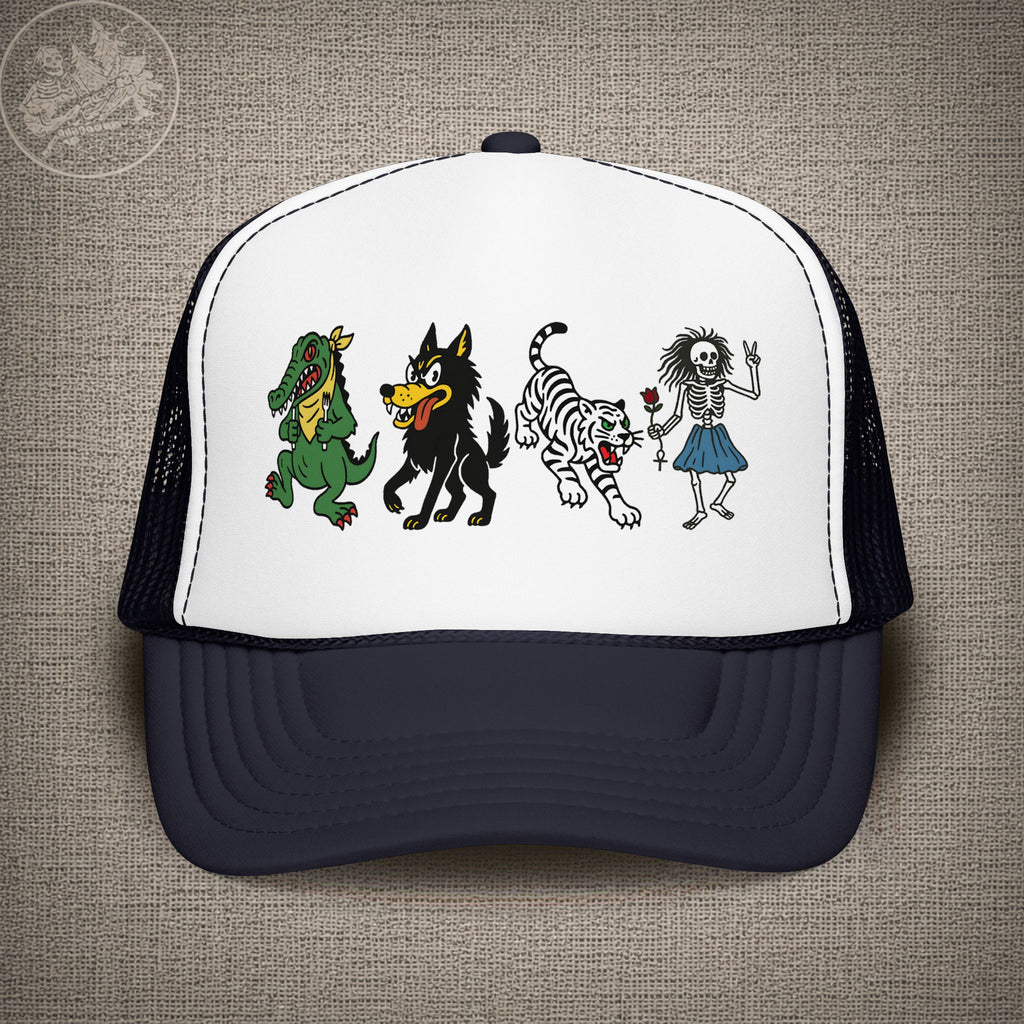 Jerry Garcia's Guitars | JGB & Grateful Dead Shakedown Lot Style Trucker Hat