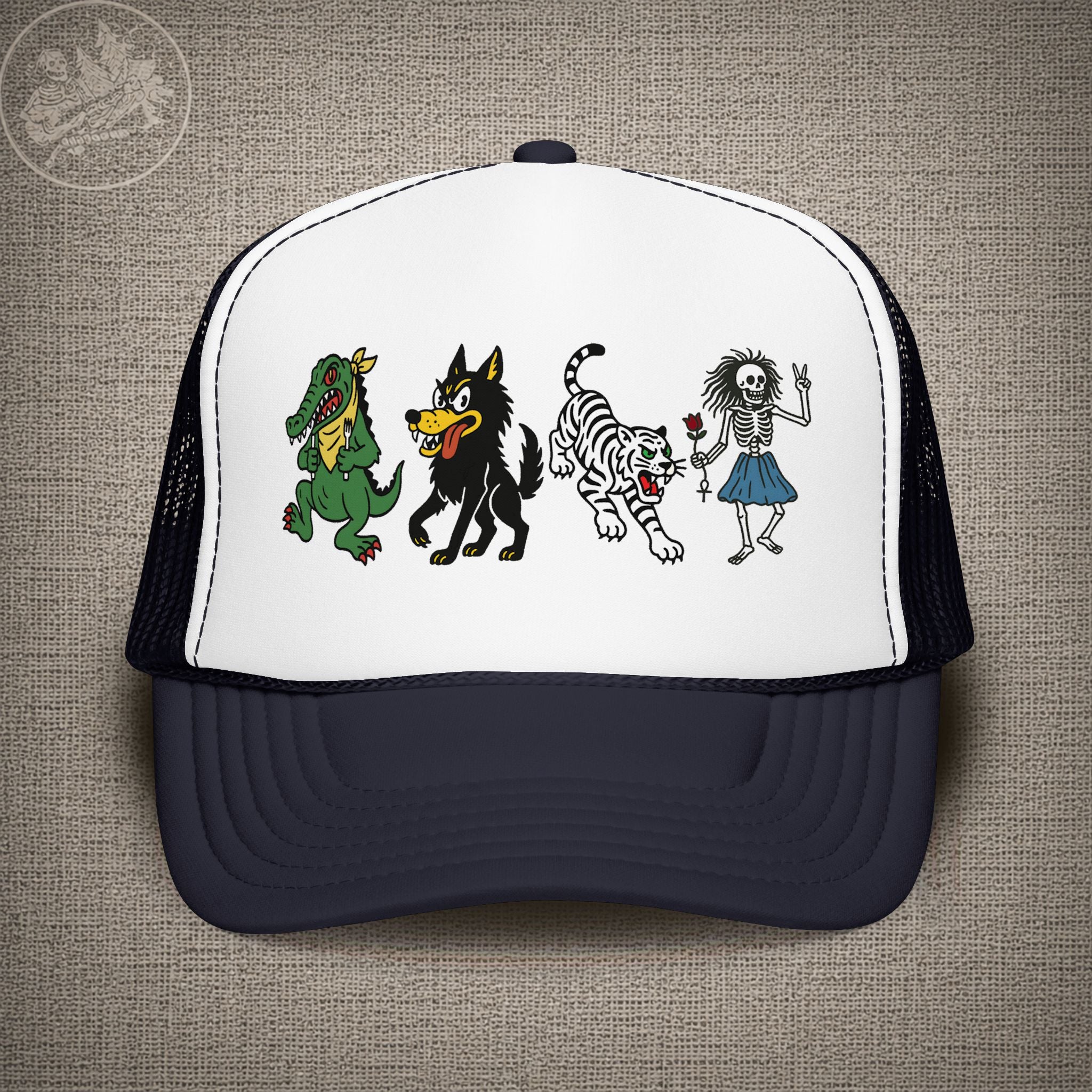 Jerry Garcia's Guitars | JGB & Grateful Dead Shakedown Lot Style Trucker Hat