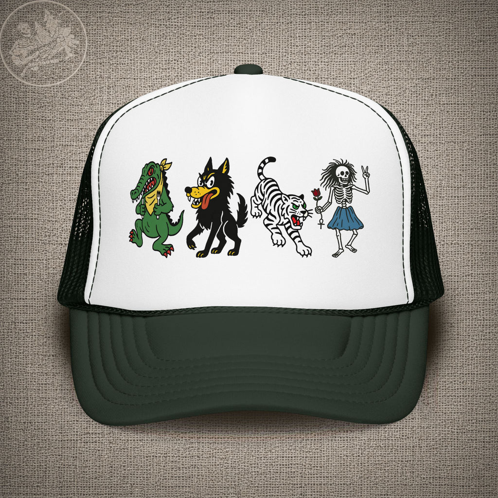 Jerry Garcia's Guitars | JGB & Grateful Dead Shakedown Lot Style Trucker Hat