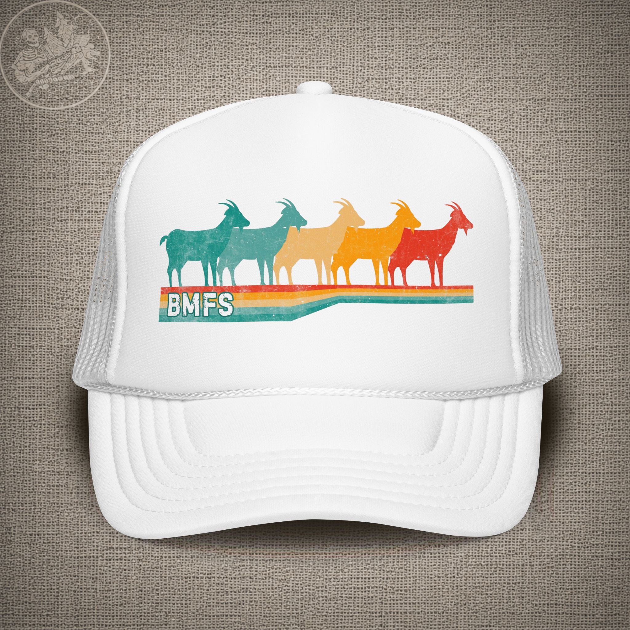 BMFS Retro Goats | Billy Strings Shakedown Lot Style Trucker Hat