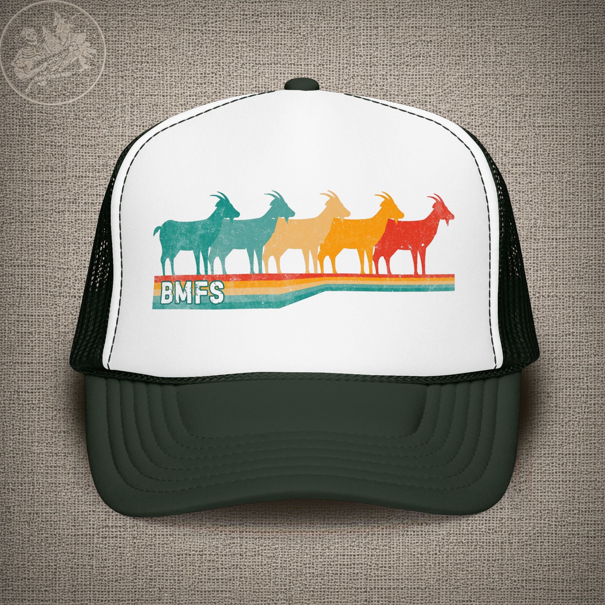 BMFS Retro Goats | Billy Strings Shakedown Lot Style Trucker Hat