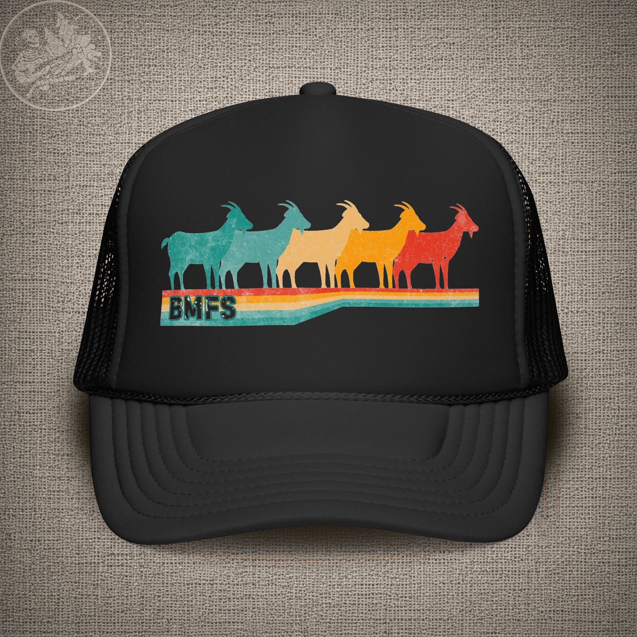 BMFS Retro Goats | Billy Strings Shakedown Lot Style Trucker Hat