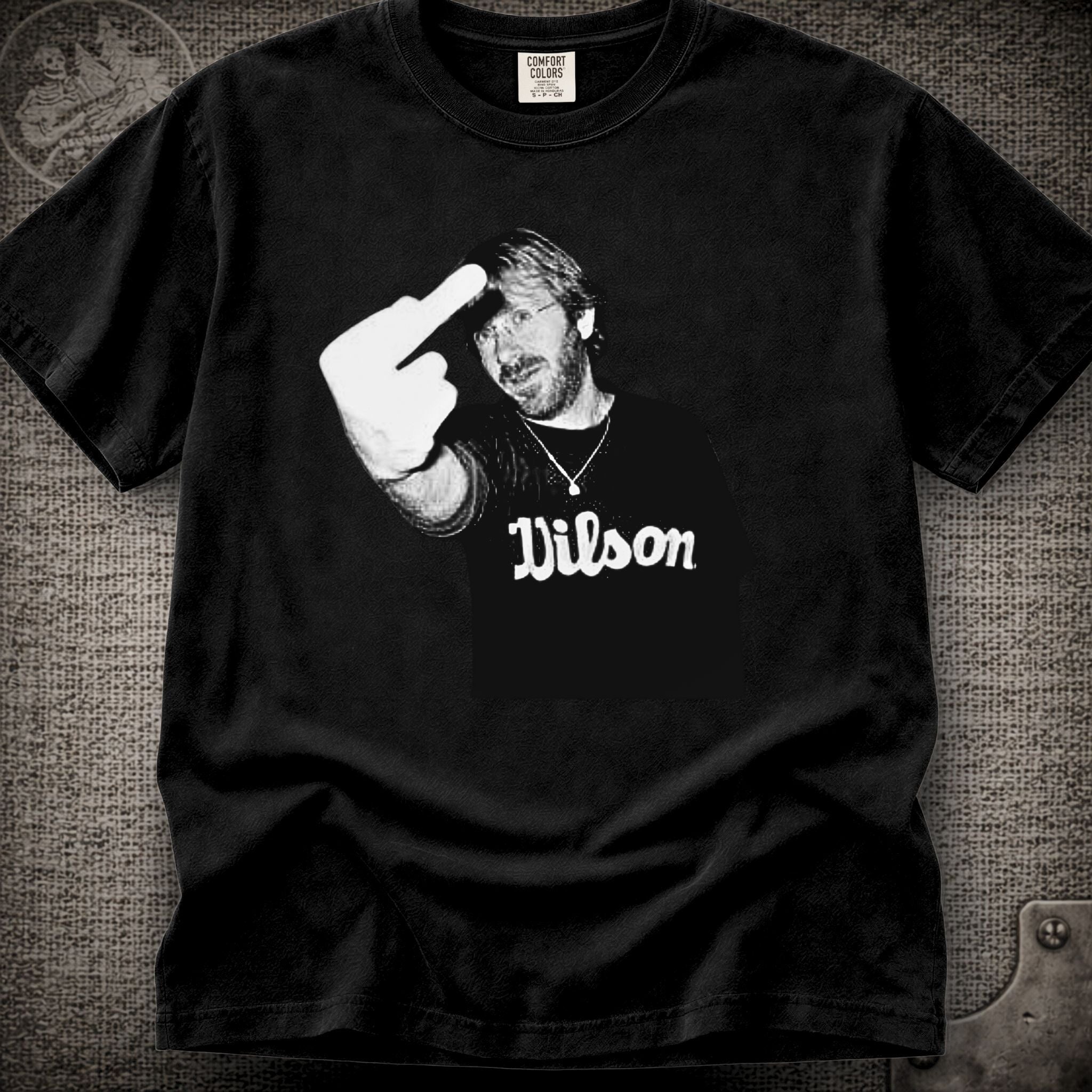 Trey Anastasio Flipping the Bird | Phish Inspired Shakedown Lot Style T-Shirt