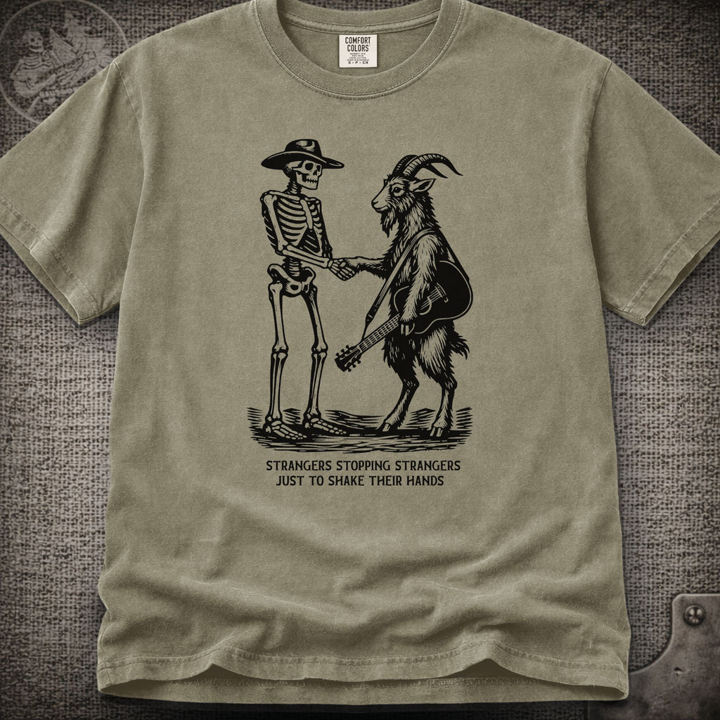 Strangers Stopping Strangers | Grateful Dead  and Billy Strings Mashup Shakedown Lot Style T-Shirt