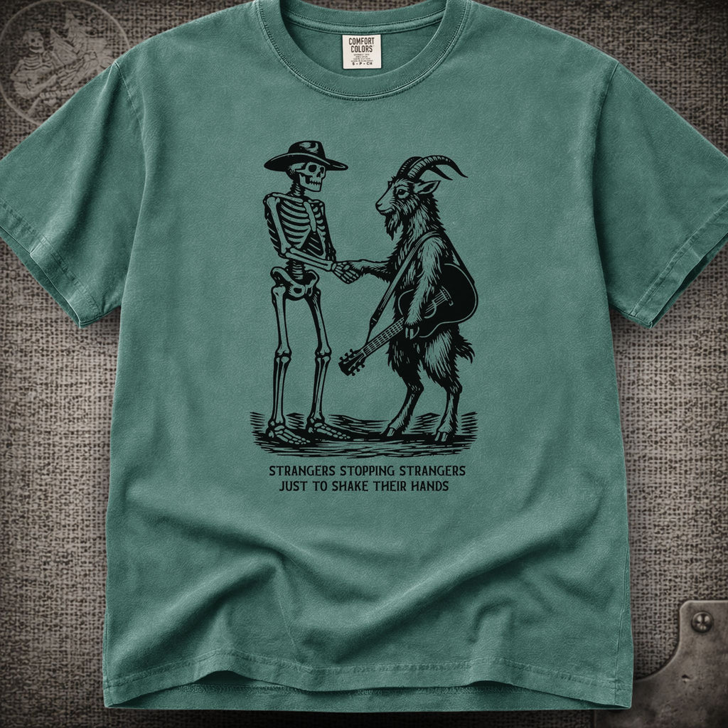 Strangers Stopping Strangers | Grateful Dead  and Billy Strings Mashup Shakedown Lot Style T-Shirt