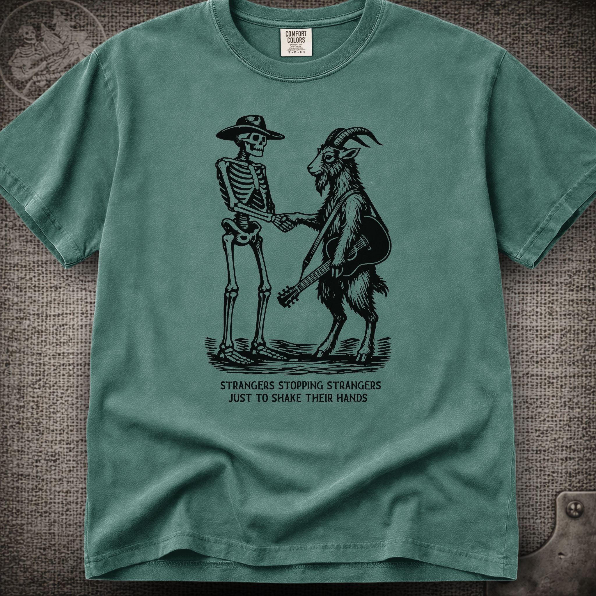 Strangers Stopping Strangers | Grateful Dead  and Billy Strings Mashup Shakedown Lot Style T-Shirt