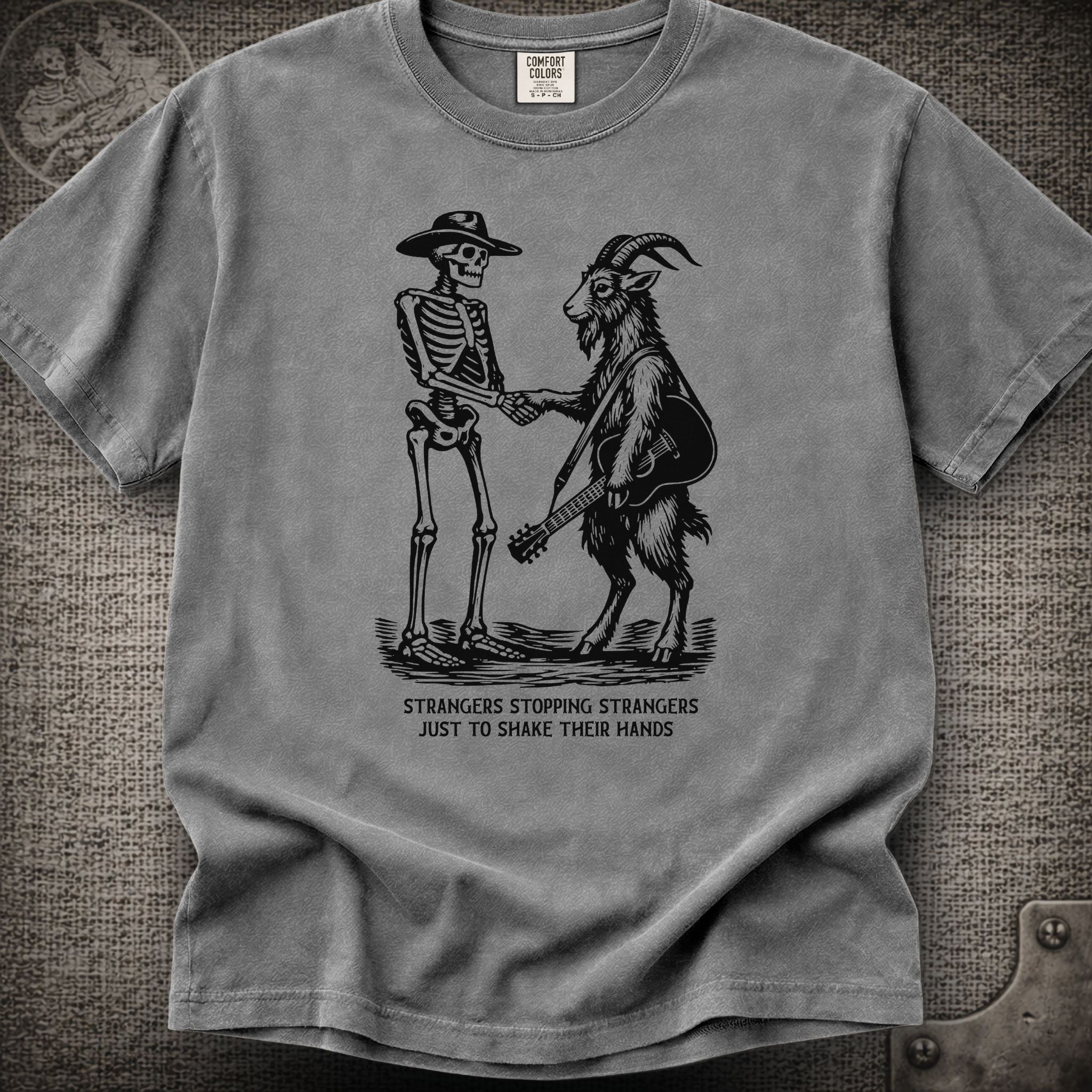 Strangers Stopping Strangers | Grateful Dead  and Billy Strings Mashup Shakedown Lot Style T-Shirt