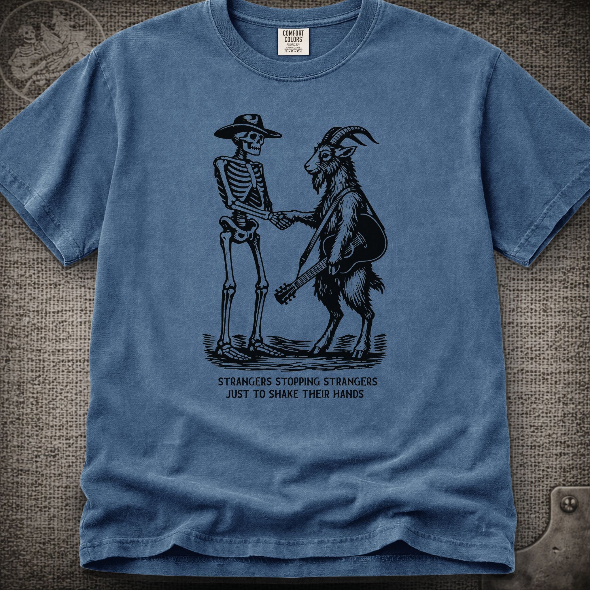 Strangers Stopping Strangers | Grateful Dead  and Billy Strings Mashup Shakedown Lot Style T-Shirt