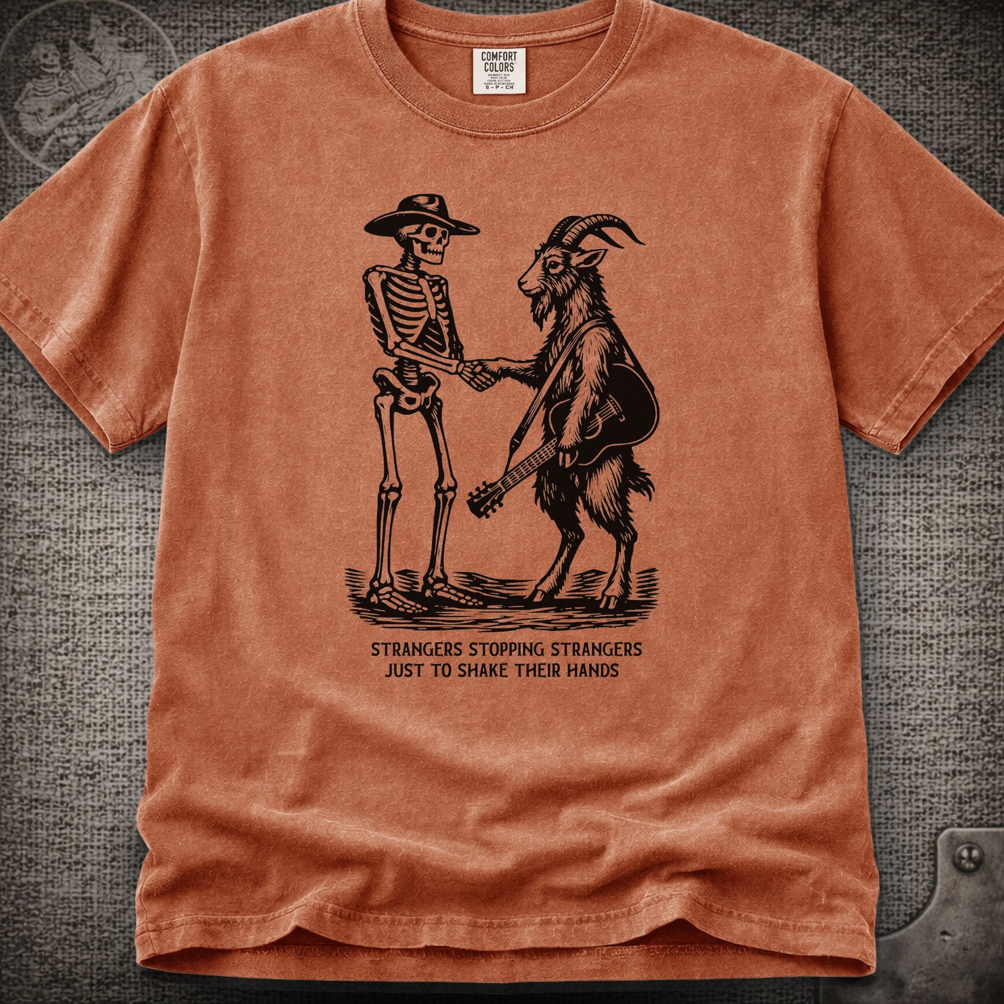 Strangers Stopping Strangers | Grateful Dead  and Billy Strings Mashup Shakedown Lot Style T-Shirt