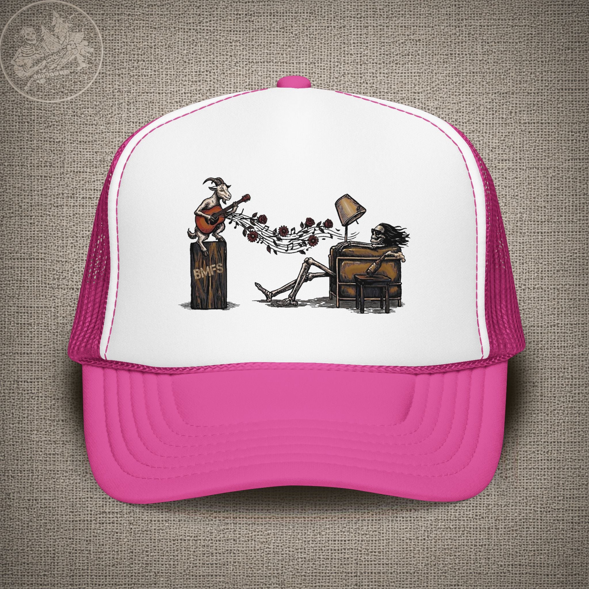 Is It Live or Is It BMFS | Billy Strings and Grateful Dead Mashup Shakedown Lot Style Trucker Hat
