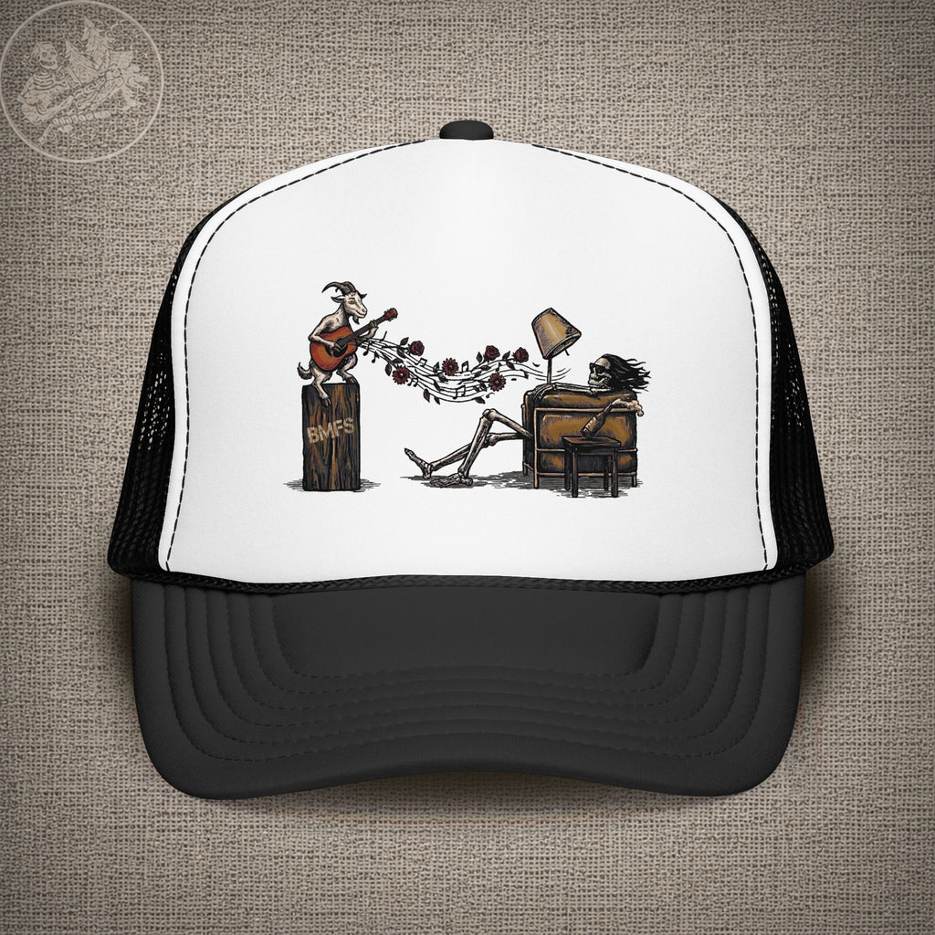 Is It Live or Is It BMFS | Billy Strings and Grateful Dead Mashup Shakedown Lot Style Trucker Hat