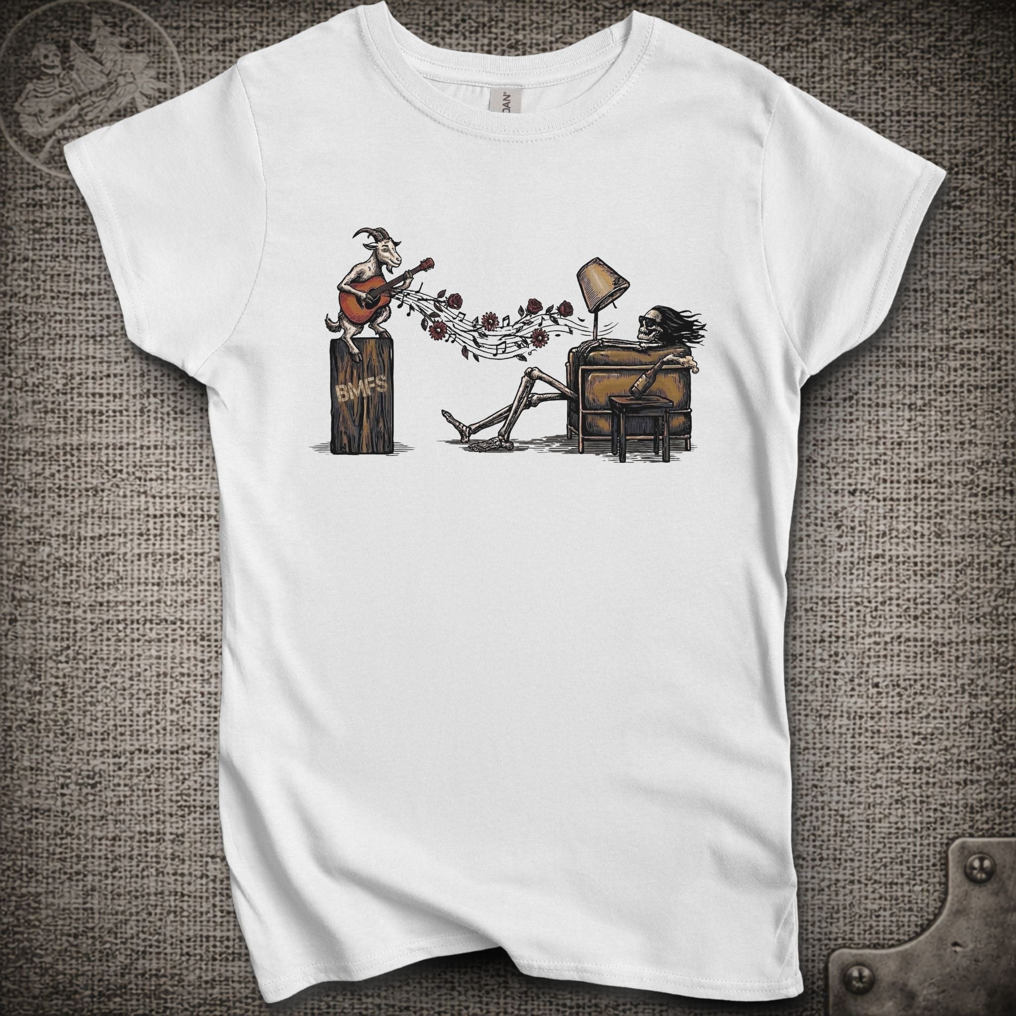 Is It Live or Is It BMFS | Billy Strings and Grateful Dead Mashup Women's Cut Shakedown Lot T-Shirt