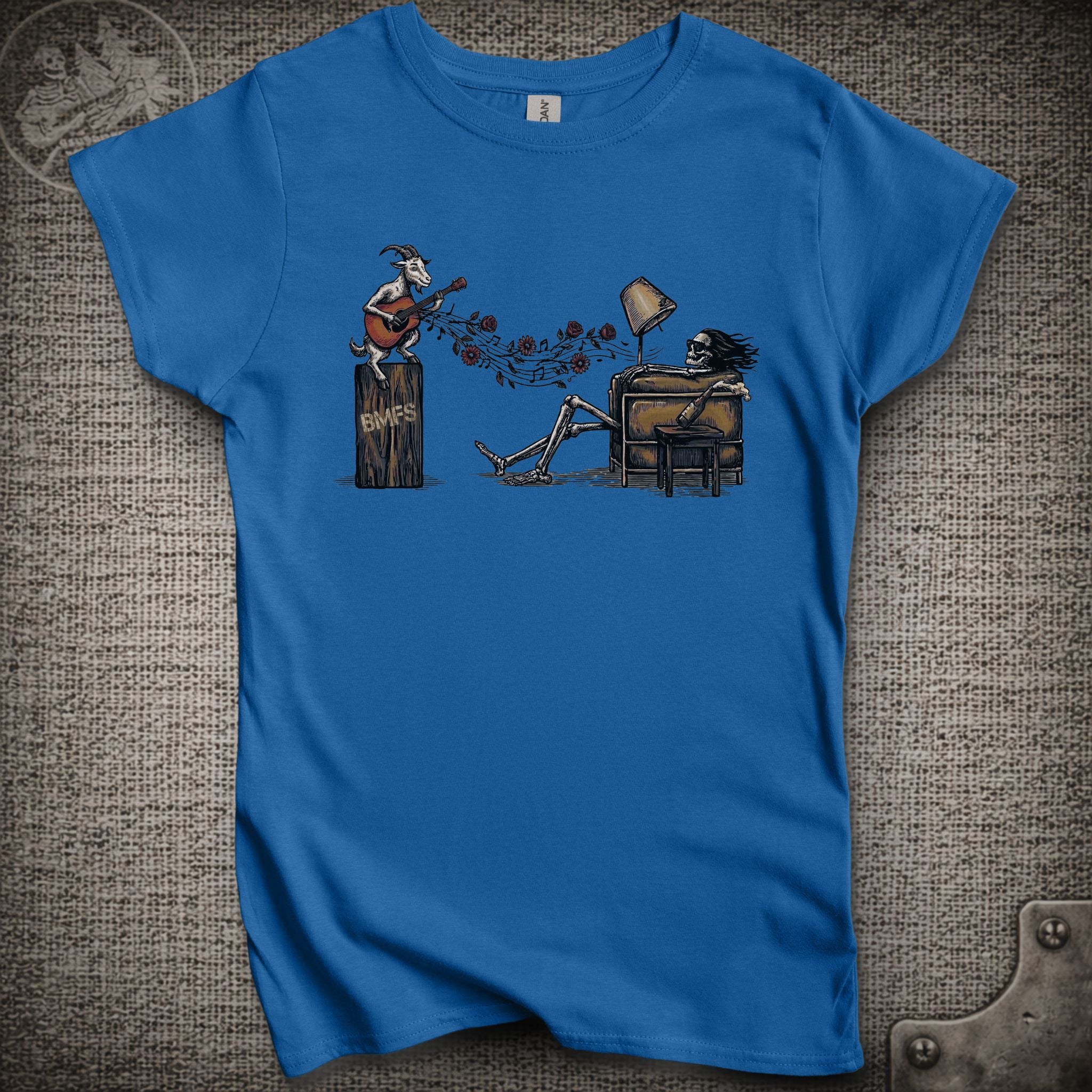 Is It Live or Is It BMFS | Billy Strings and Grateful Dead Mashup Women's Cut Shakedown Lot T-Shirt