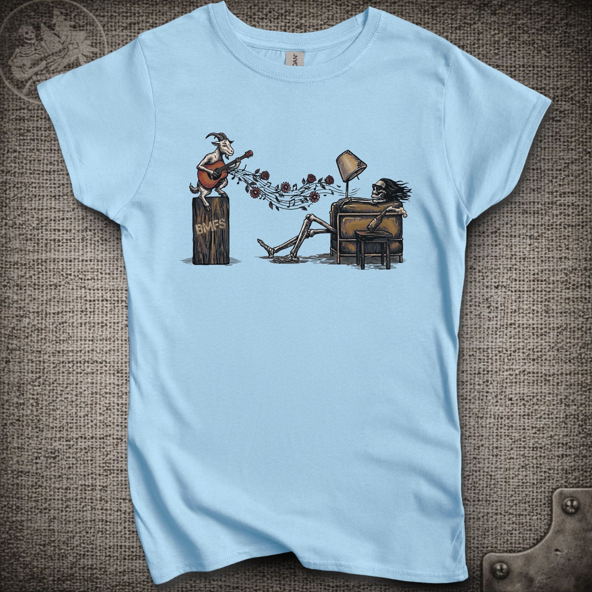 Is It Live or Is It BMFS | Billy Strings and Grateful Dead Mashup Women's Cut Shakedown Lot T-Shirt