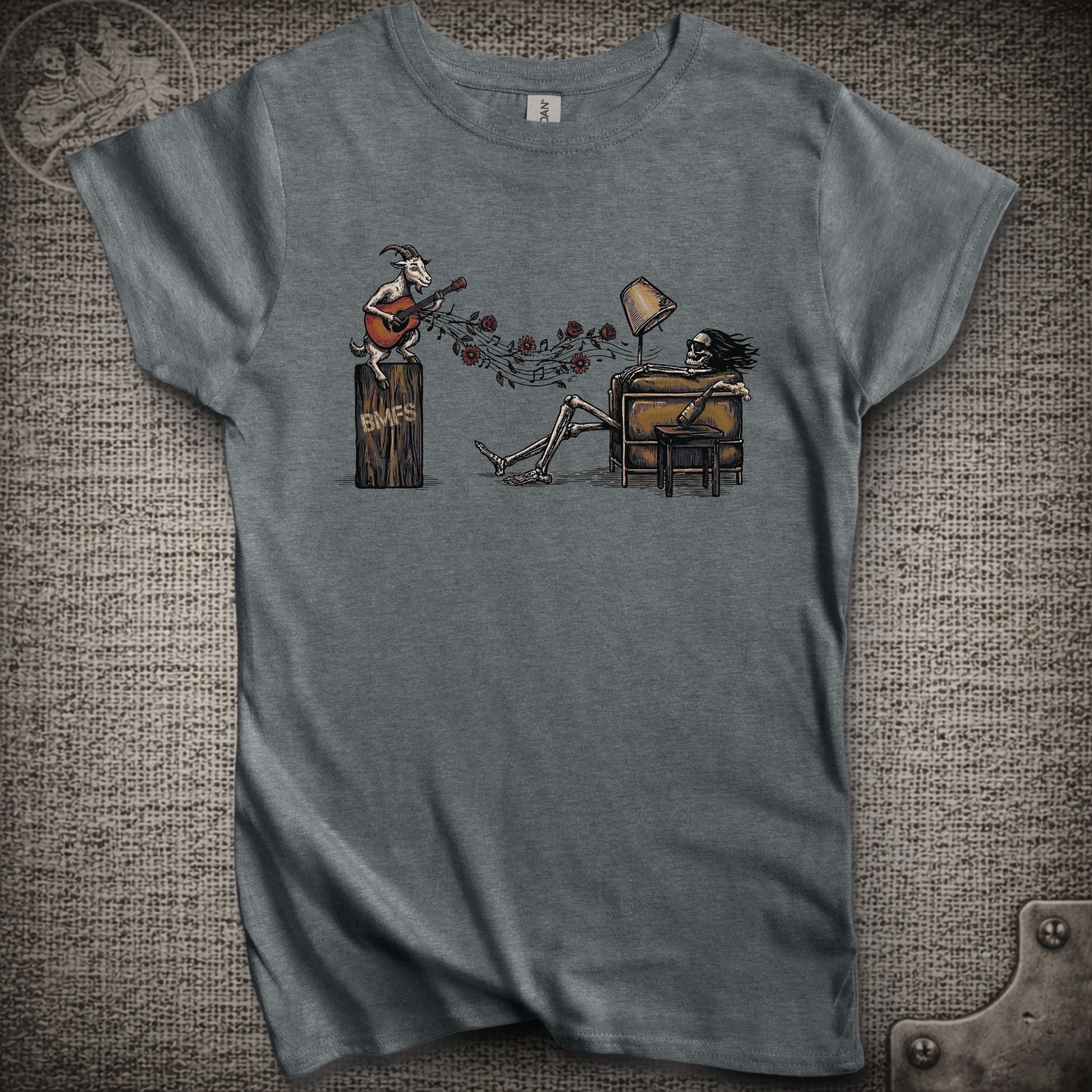 Is It Live or Is It BMFS | Billy Strings and Grateful Dead Mashup Women's Cut Shakedown Lot T-Shirt