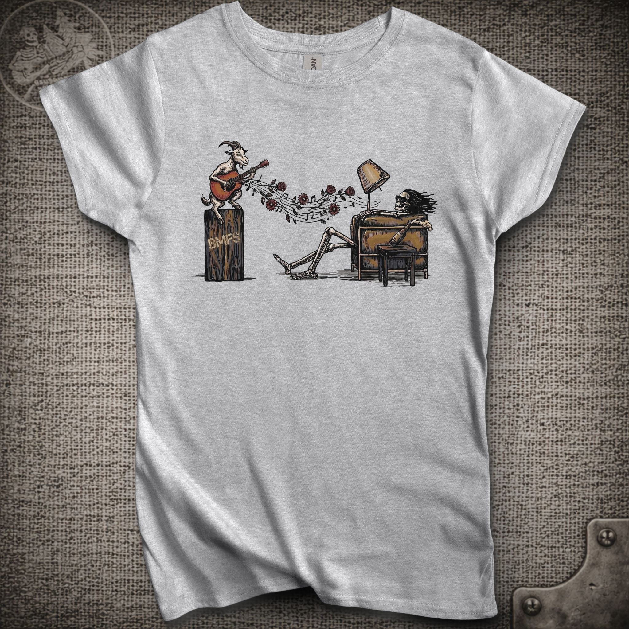 Is It Live or Is It BMFS | Billy Strings and Grateful Dead Mashup Women's Cut Shakedown Lot T-Shirt