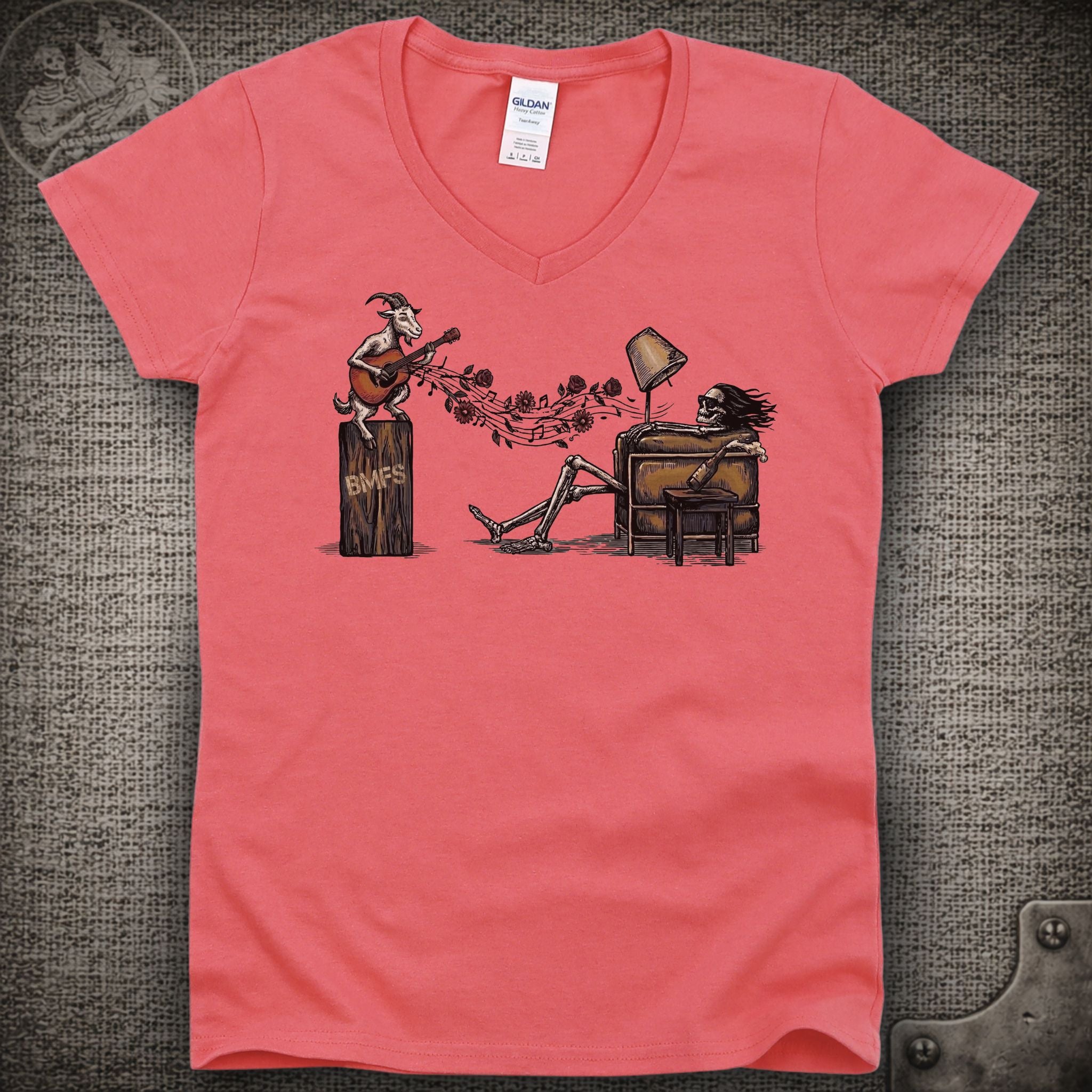 Is It Live or Is It BMFS | Billy Strings and Grateful Dead Mashup Shakedown Lot Style Ladies V-Neck Tee
