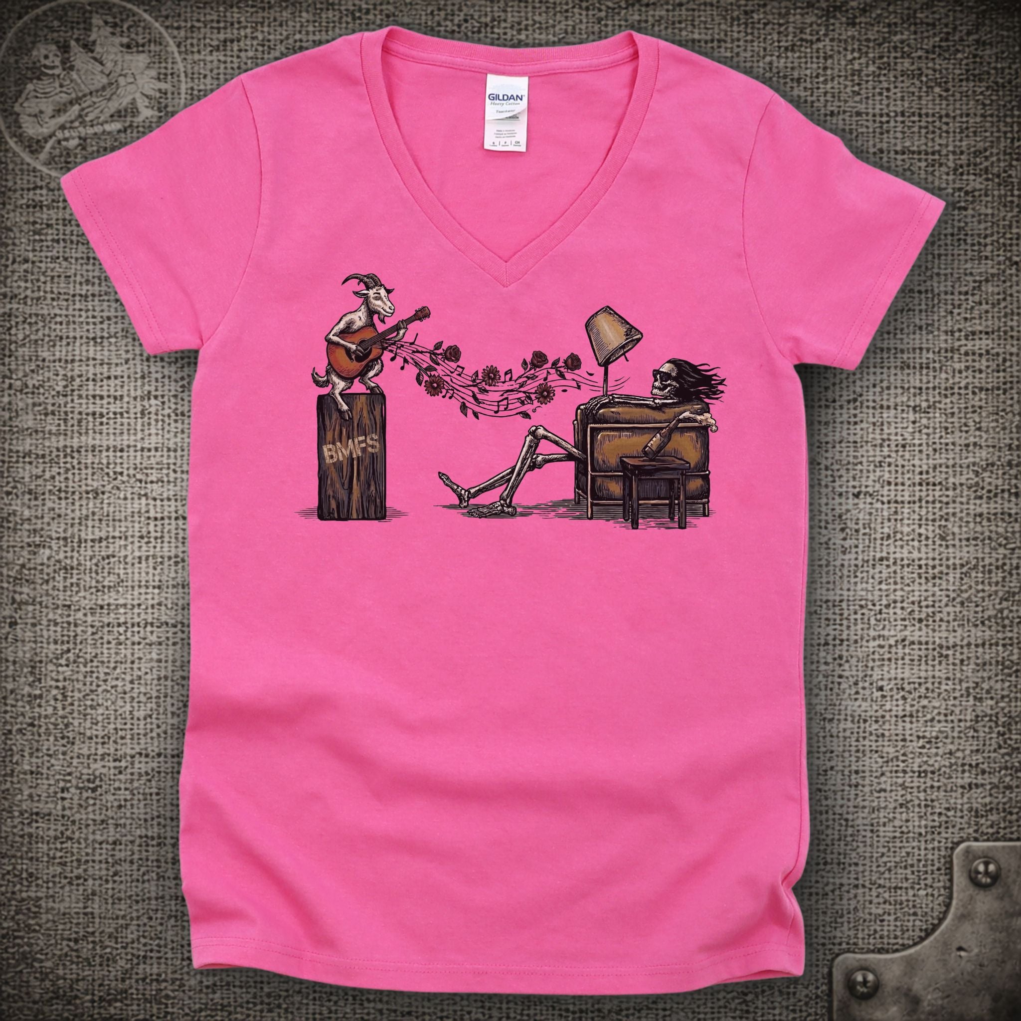 Is It Live or Is It BMFS | Billy Strings and Grateful Dead Mashup Shakedown Lot Style Ladies V-Neck Tee