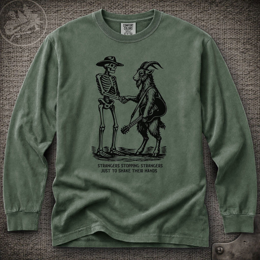 Strangers Stopping Strangers | Grateful Dead and Billy Strings Mashup Long Sleeve Tee