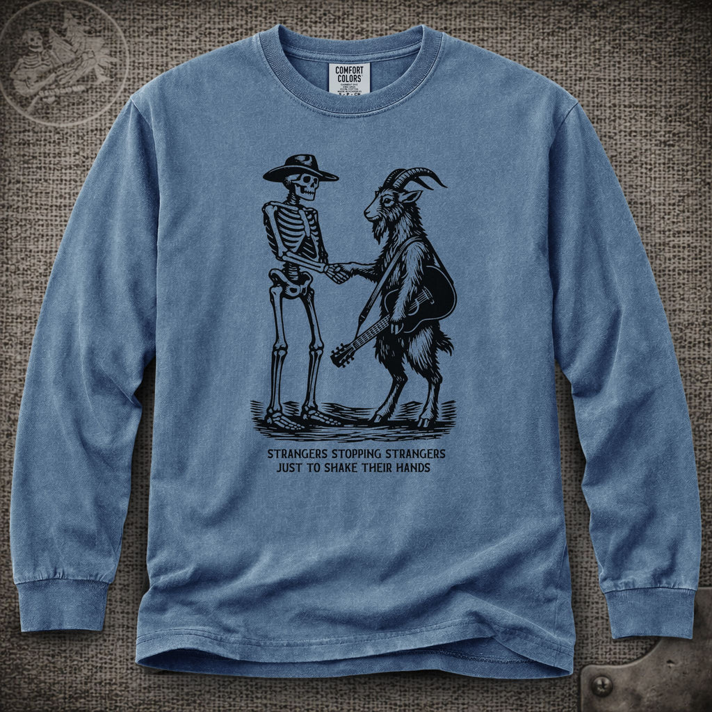 Strangers Stopping Strangers | Grateful Dead and Billy Strings Mashup Long Sleeve Tee
