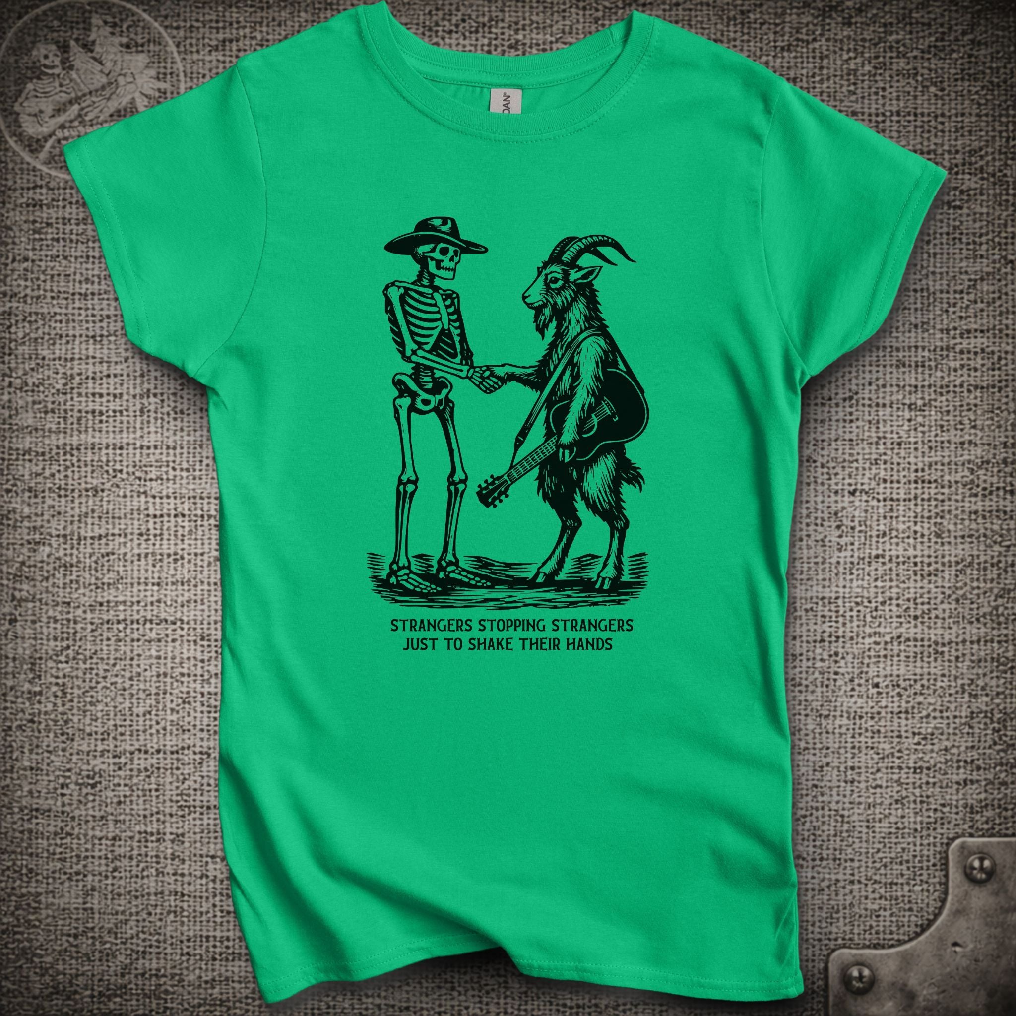 Strangers Stopping Strangers | Grateful Dead and Billy Strings Mashup Women's Cut Shakedown Lot T-Shirt