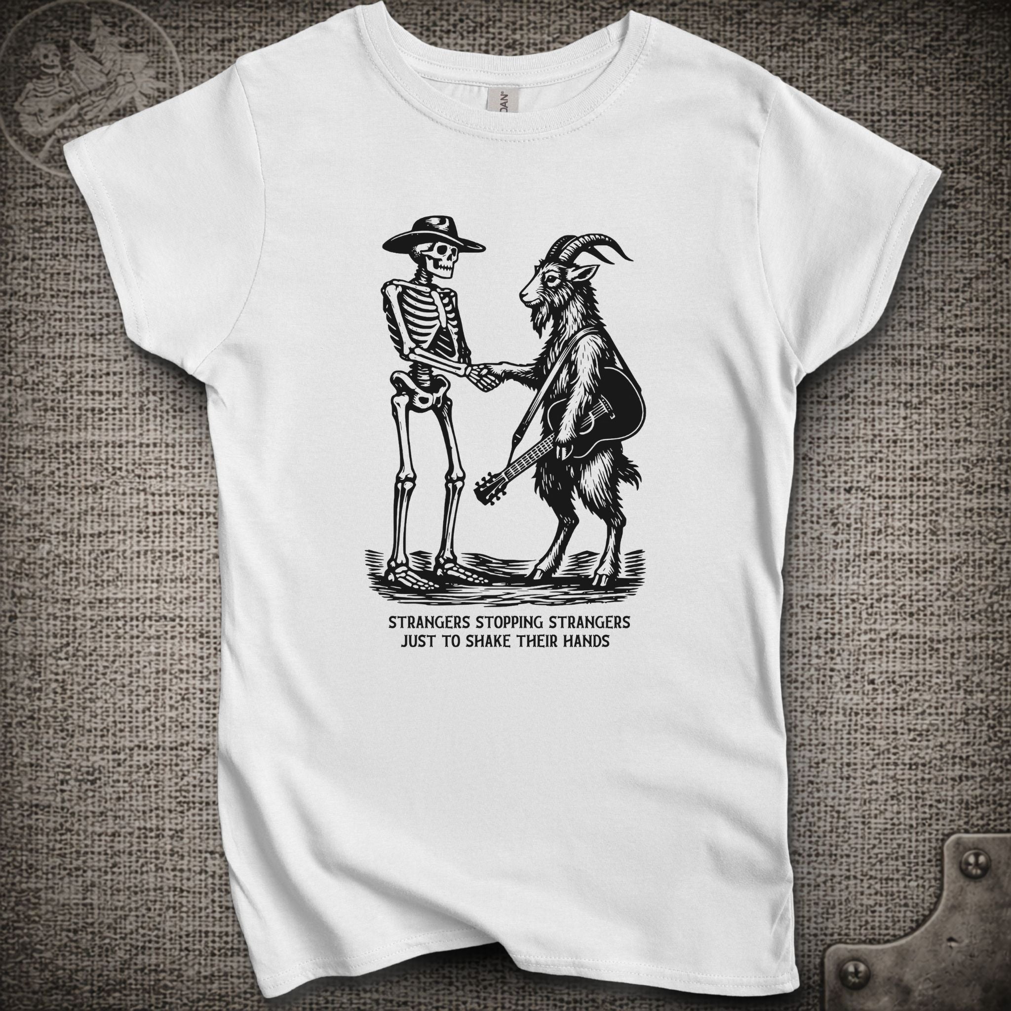 Strangers Stopping Strangers | Grateful Dead and Billy Strings Mashup Women's Cut Shakedown Lot T-Shirt