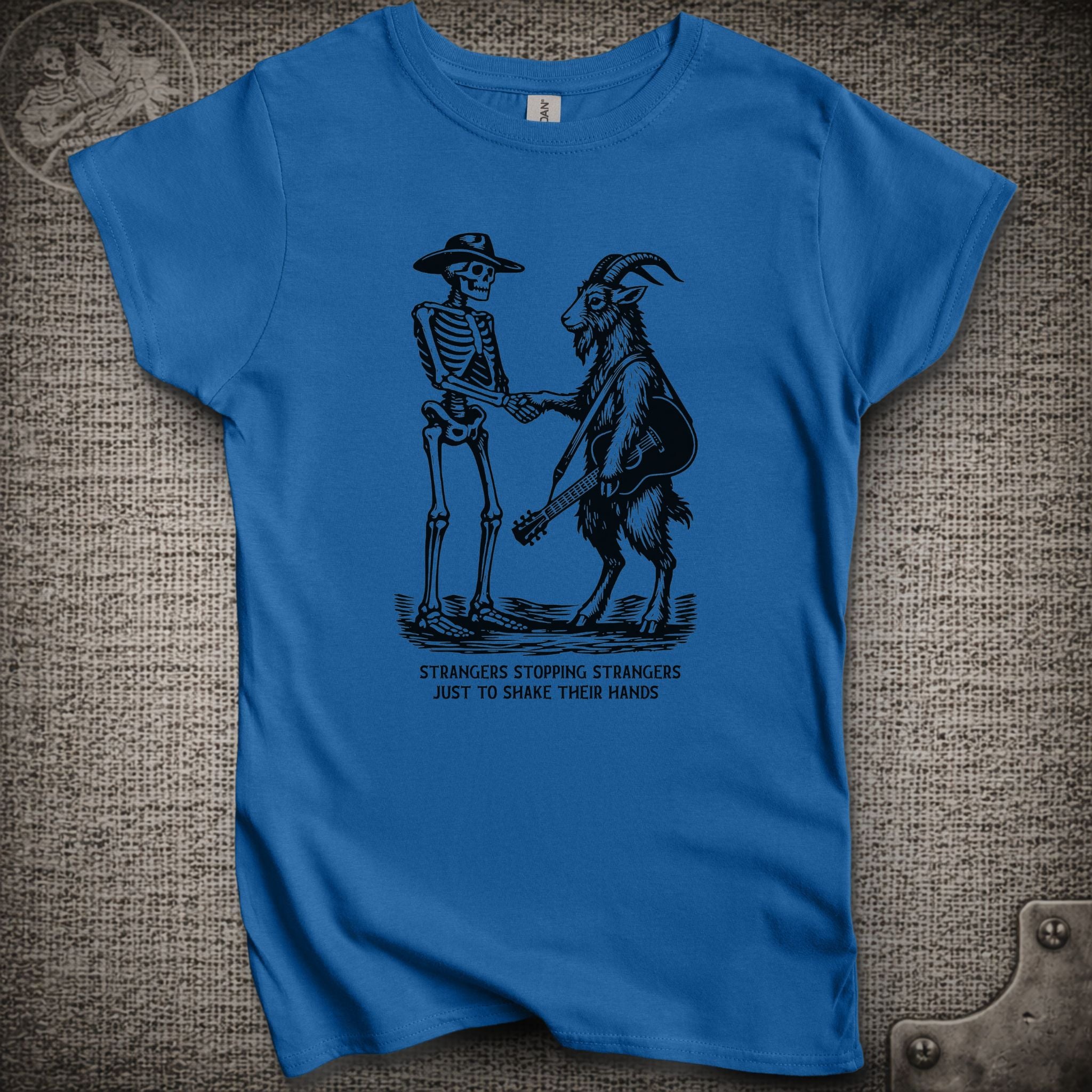 Strangers Stopping Strangers | Grateful Dead and Billy Strings Mashup Women's Cut Shakedown Lot T-Shirt
