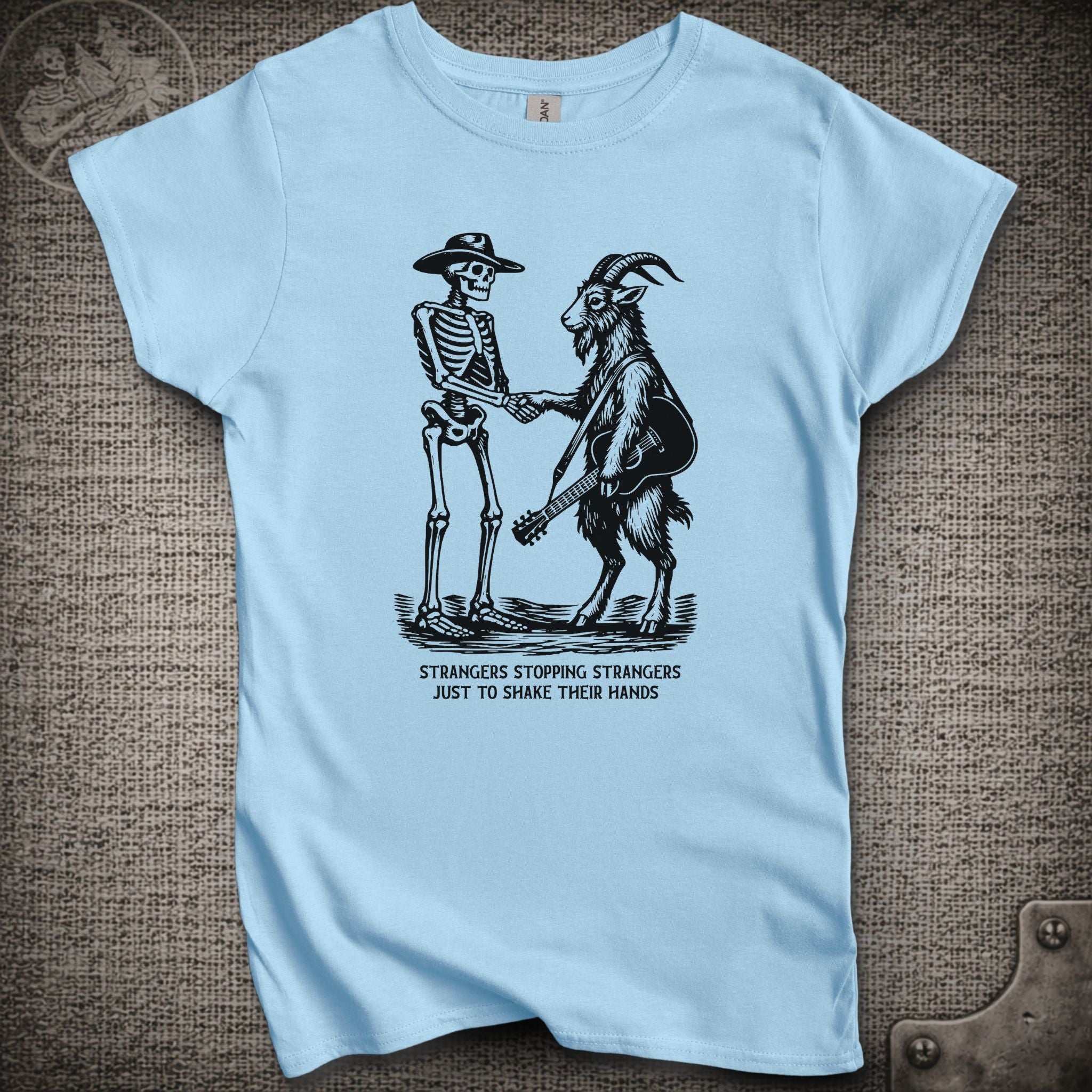 Strangers Stopping Strangers | Grateful Dead and Billy Strings Mashup Women's Cut Shakedown Lot T-Shirt