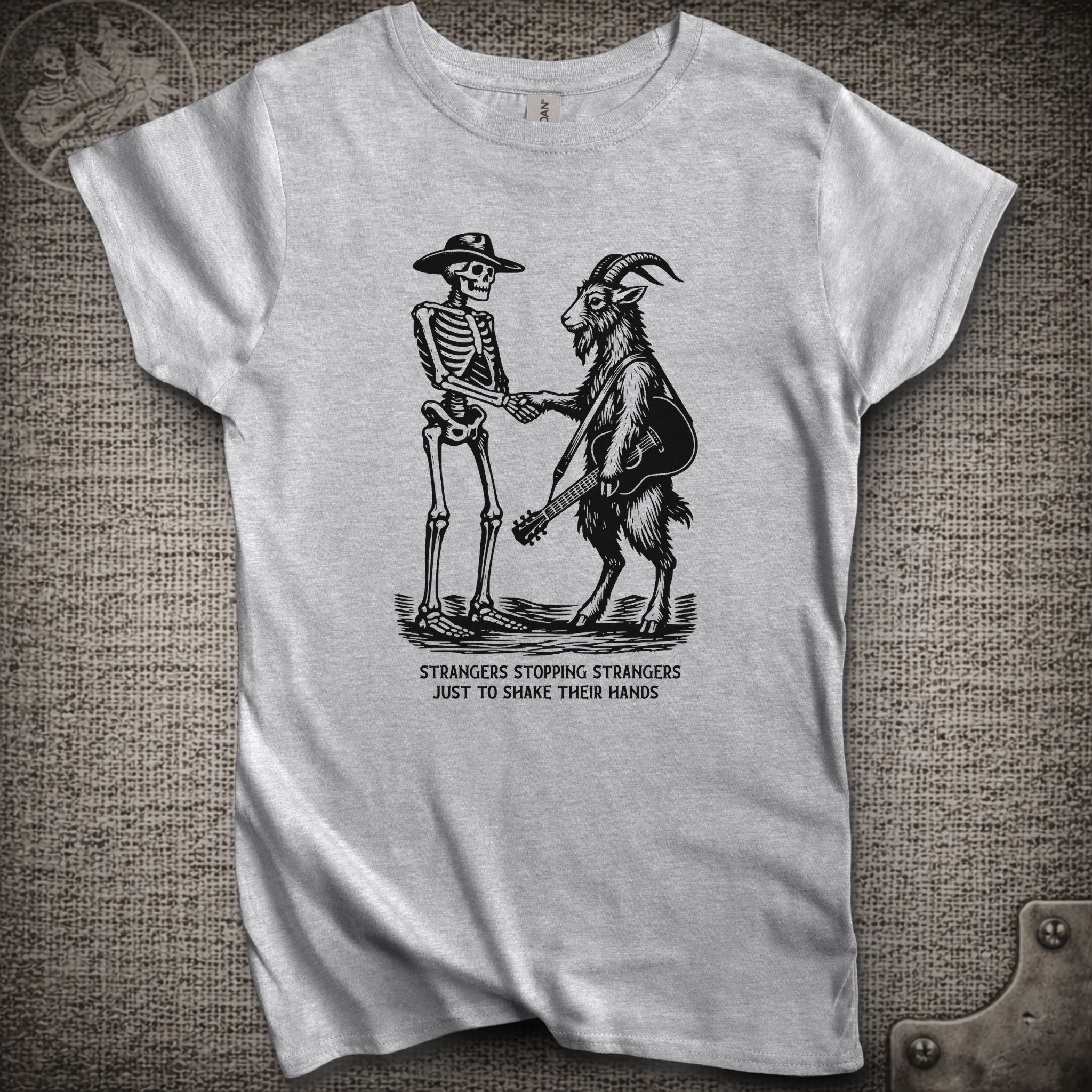 Strangers Stopping Strangers | Grateful Dead and Billy Strings Mashup Women's Cut Shakedown Lot T-Shirt