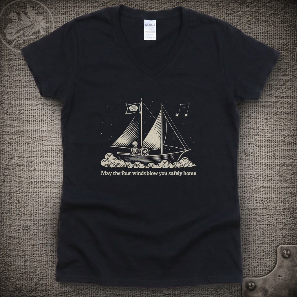 Franklin's Tower | Grateful Dead Shakedown Lot Style Ladies V-Neck Tee