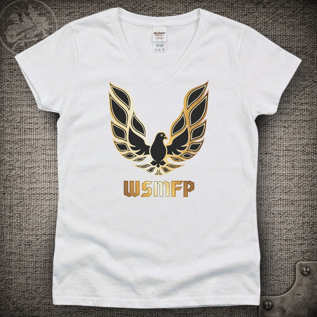 WSMFP Pigeons | Widespread Panic Shakedown Lot Style Ladies V-Neck Tee