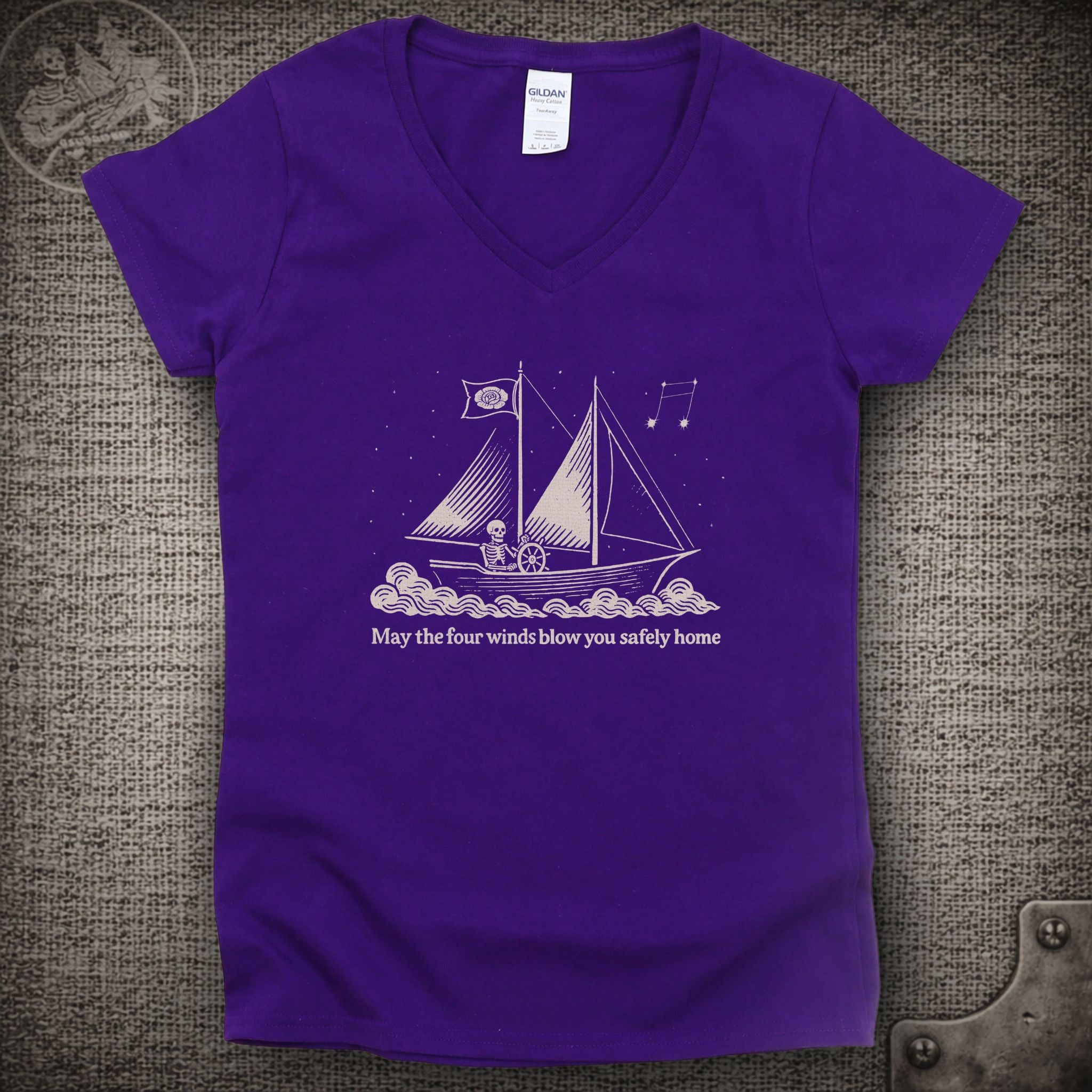 Franklin's Tower | Grateful Dead Shakedown Lot Style Ladies V-Neck Tee
