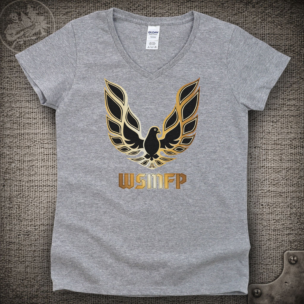 WSMFP Pigeons | Widespread Panic Shakedown Lot Style Ladies V-Neck Tee