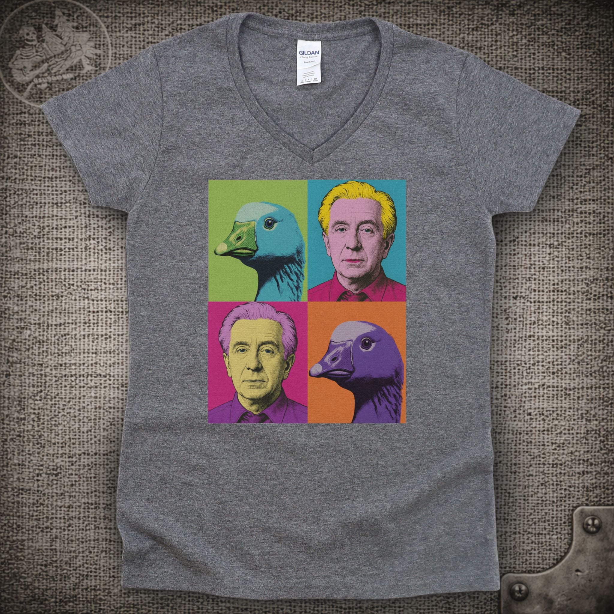 Dustin Hoffman | Goose Shakedown Lot Style Ladies V-Neck Tee