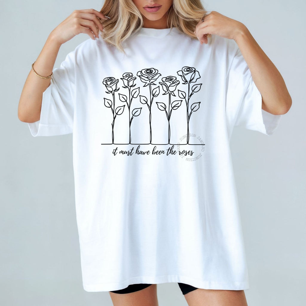 Roses lyric design shirt for Deadheads and jamband fans